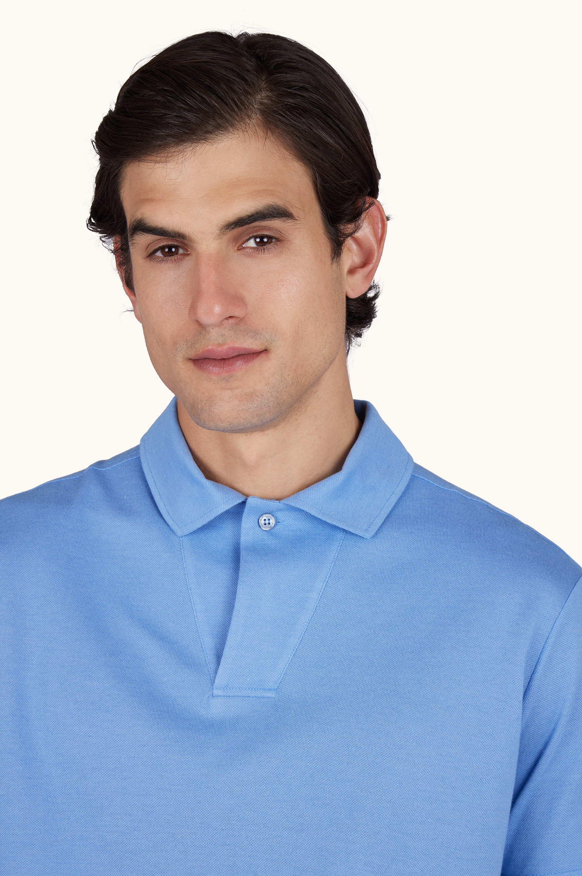 Polo in cotton and cashmere image number 3