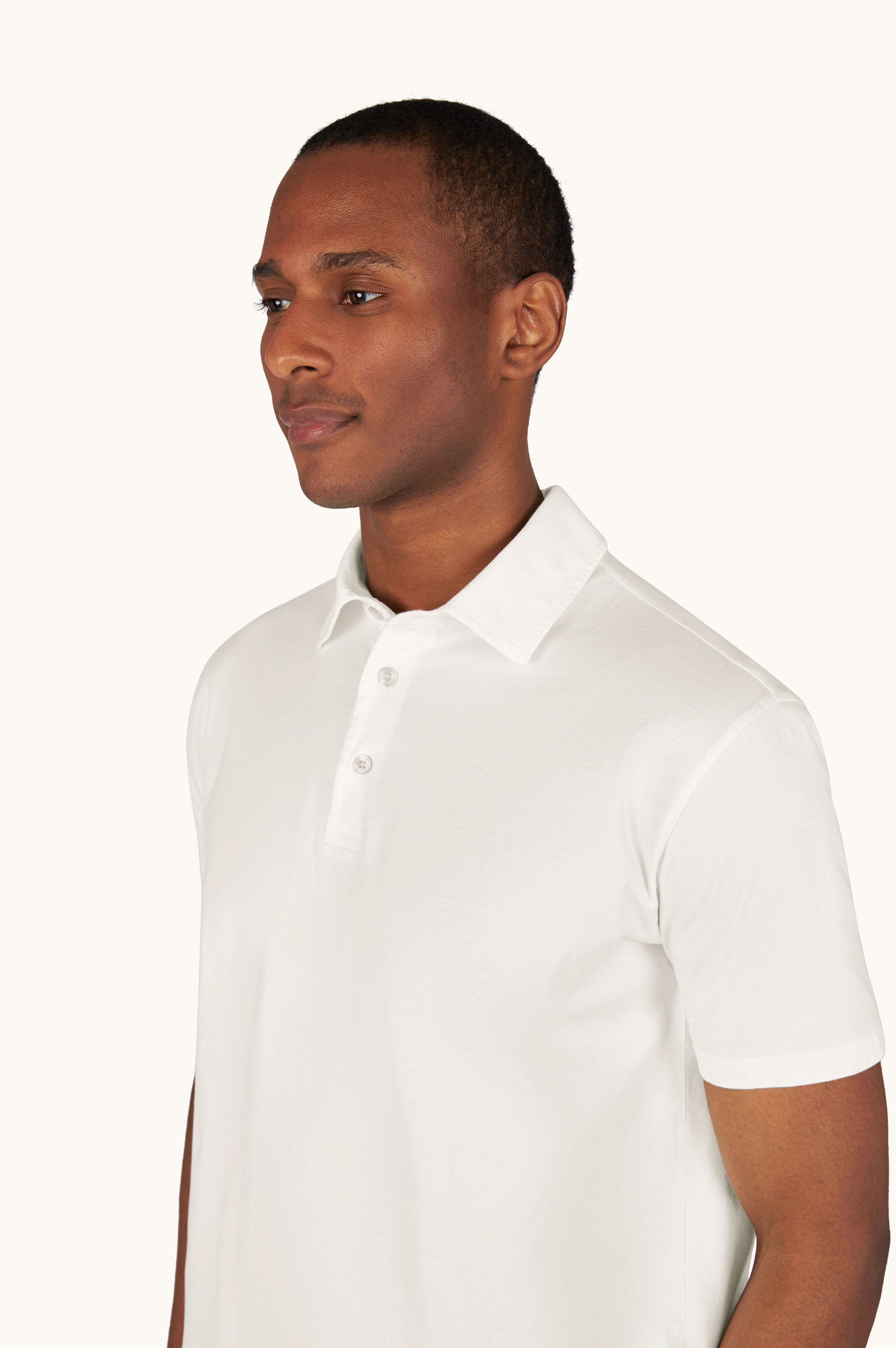 Polo shirt in garment‑dyed Suvin cotton image number 4