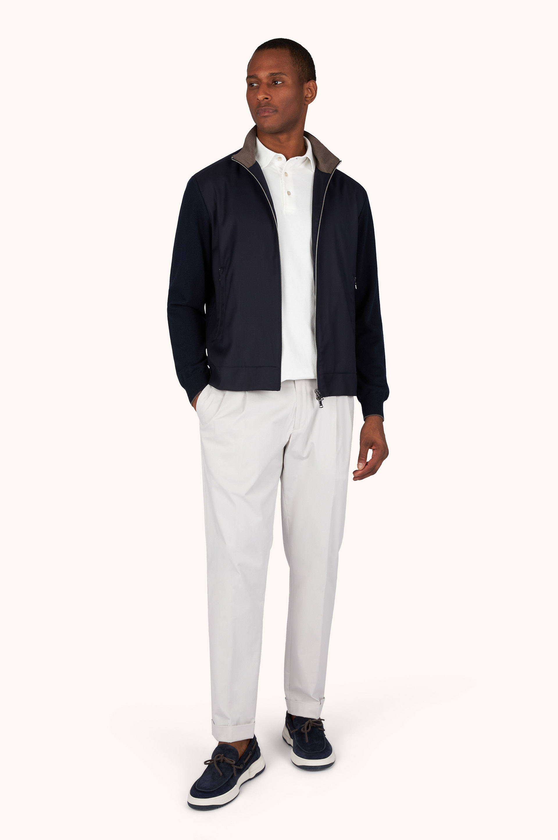 Polo shirt in garment‑dyed Suvin cotton image number 2