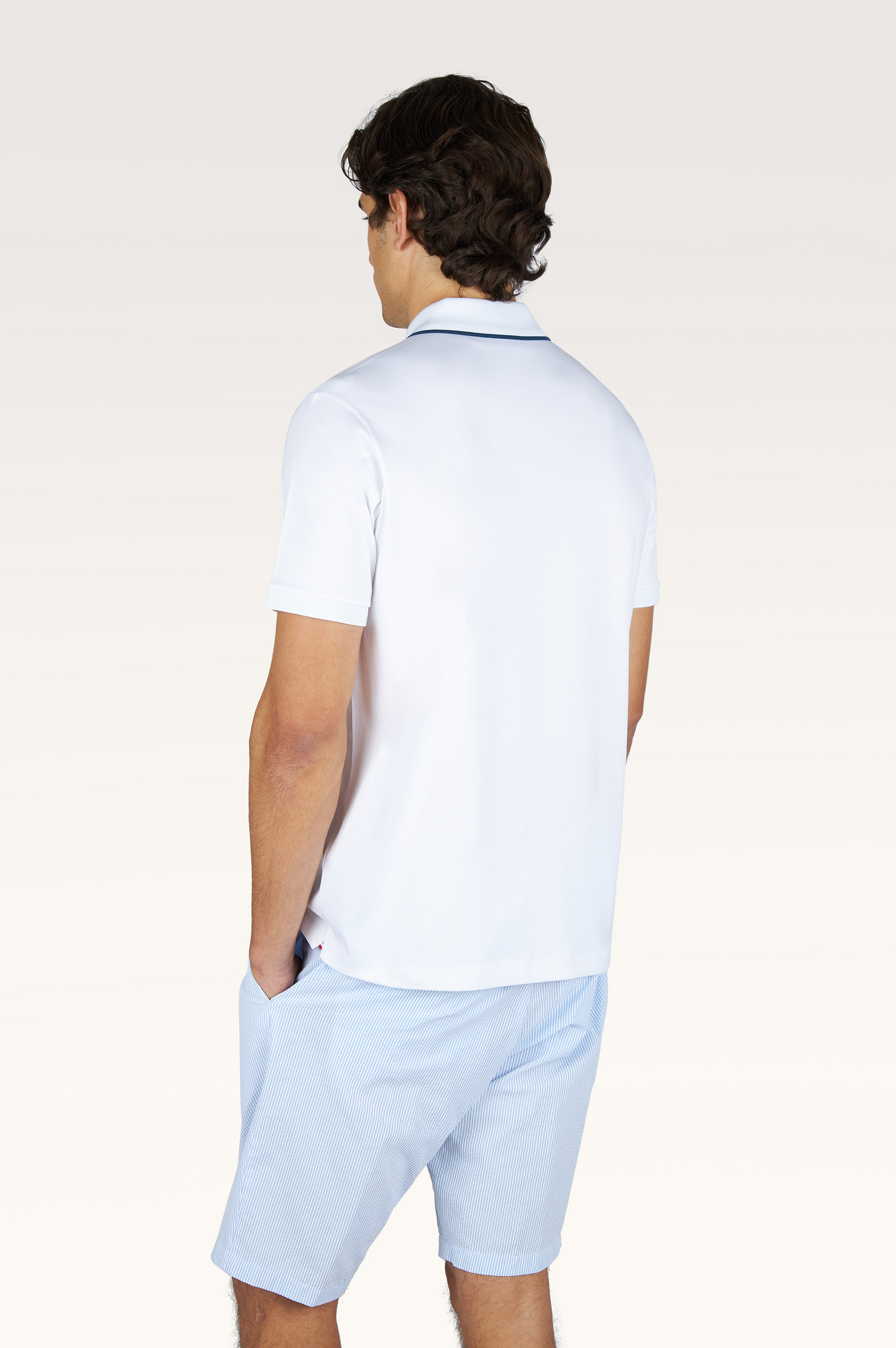 Polo shirt in Aqua Touch cotton image number 2