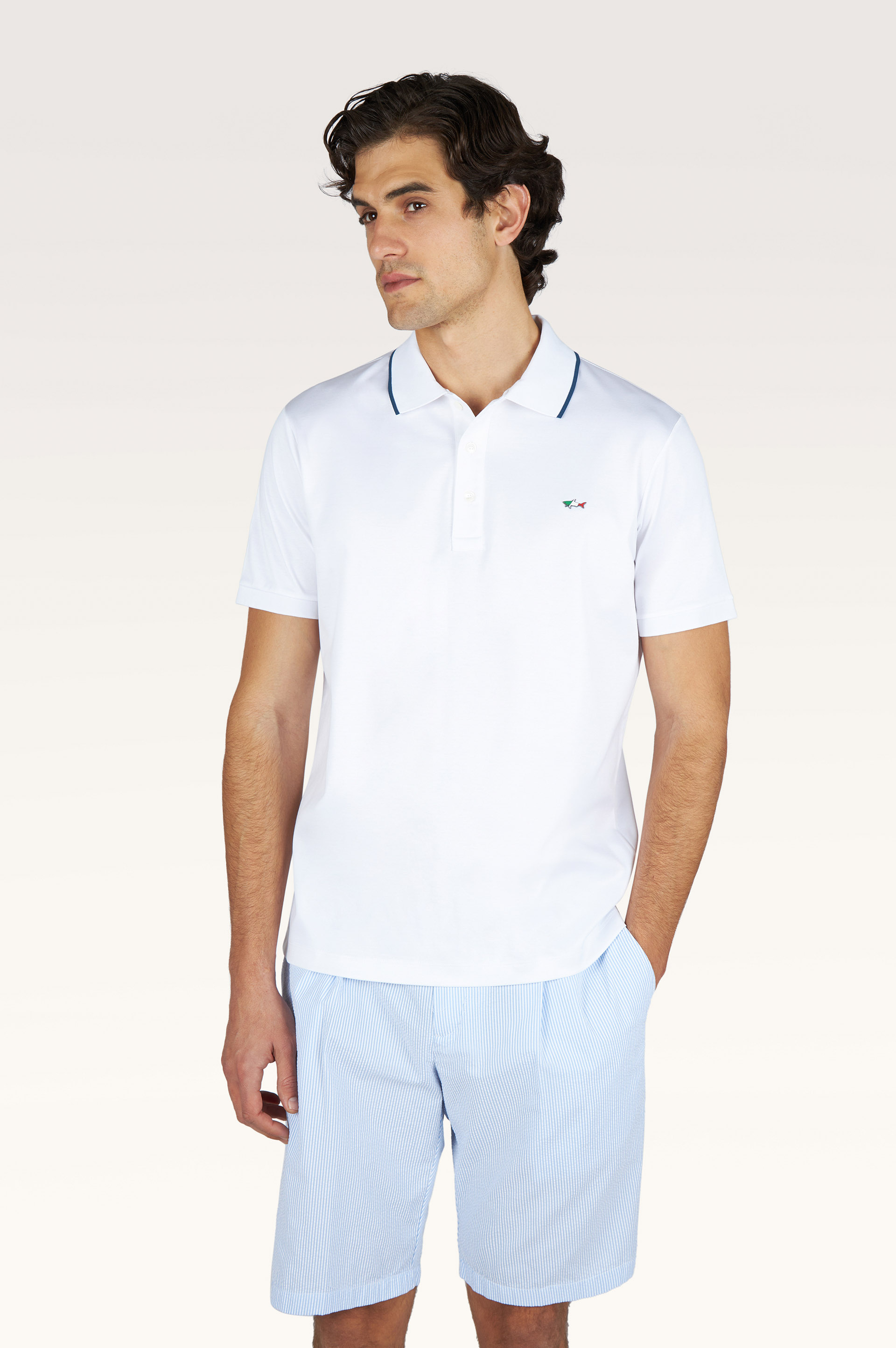 Polo shirt in Aqua Touch cotton image number 0