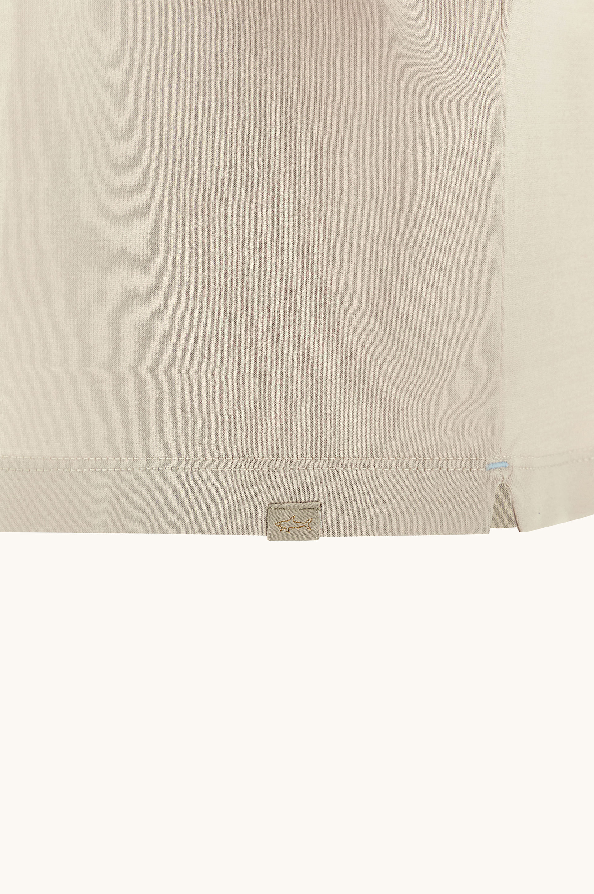 Polo shirt in cotton jersey with linen details image number 7