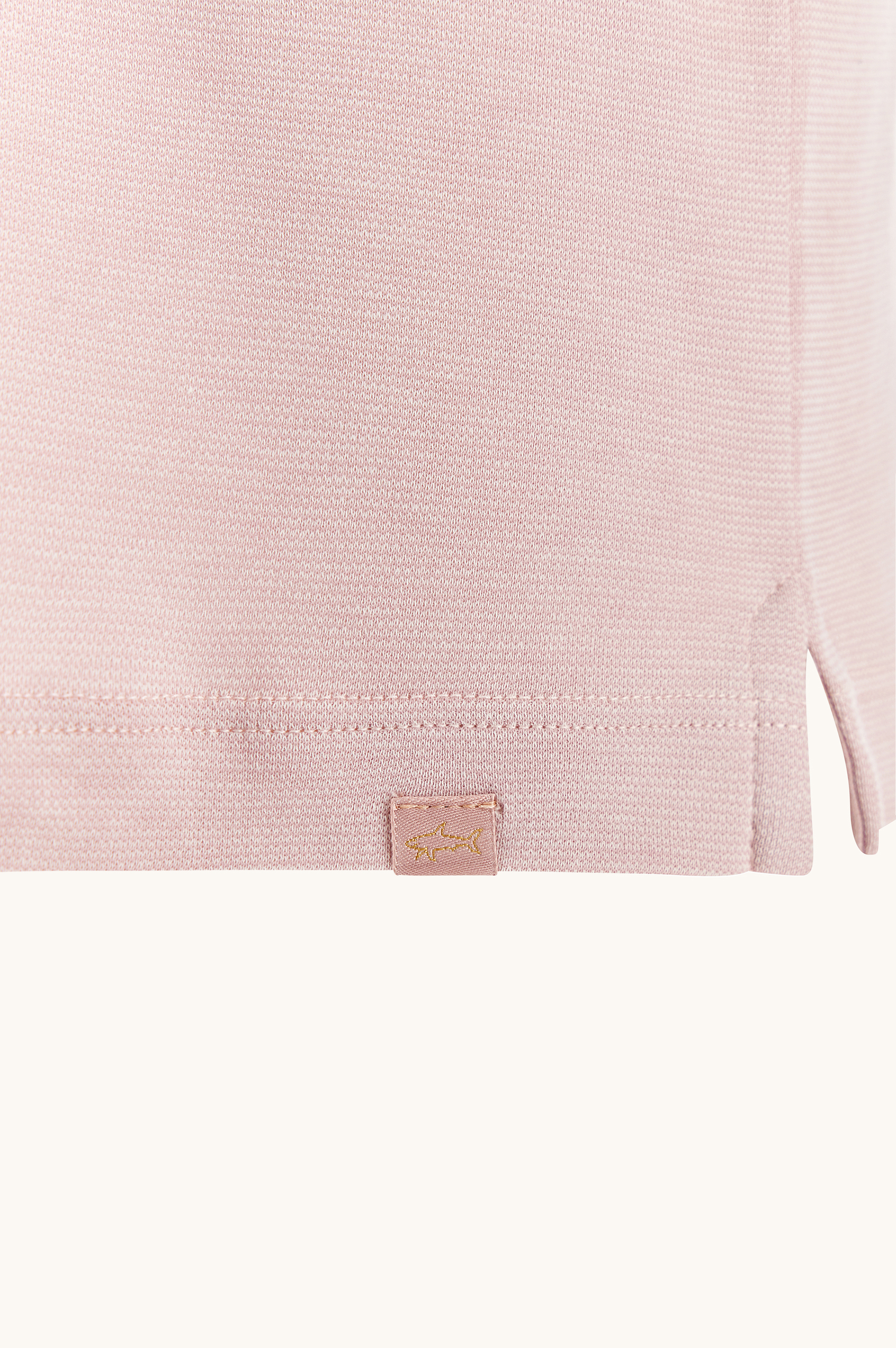 X-Soft polo shirt in cotton interlock with linen details image number 6