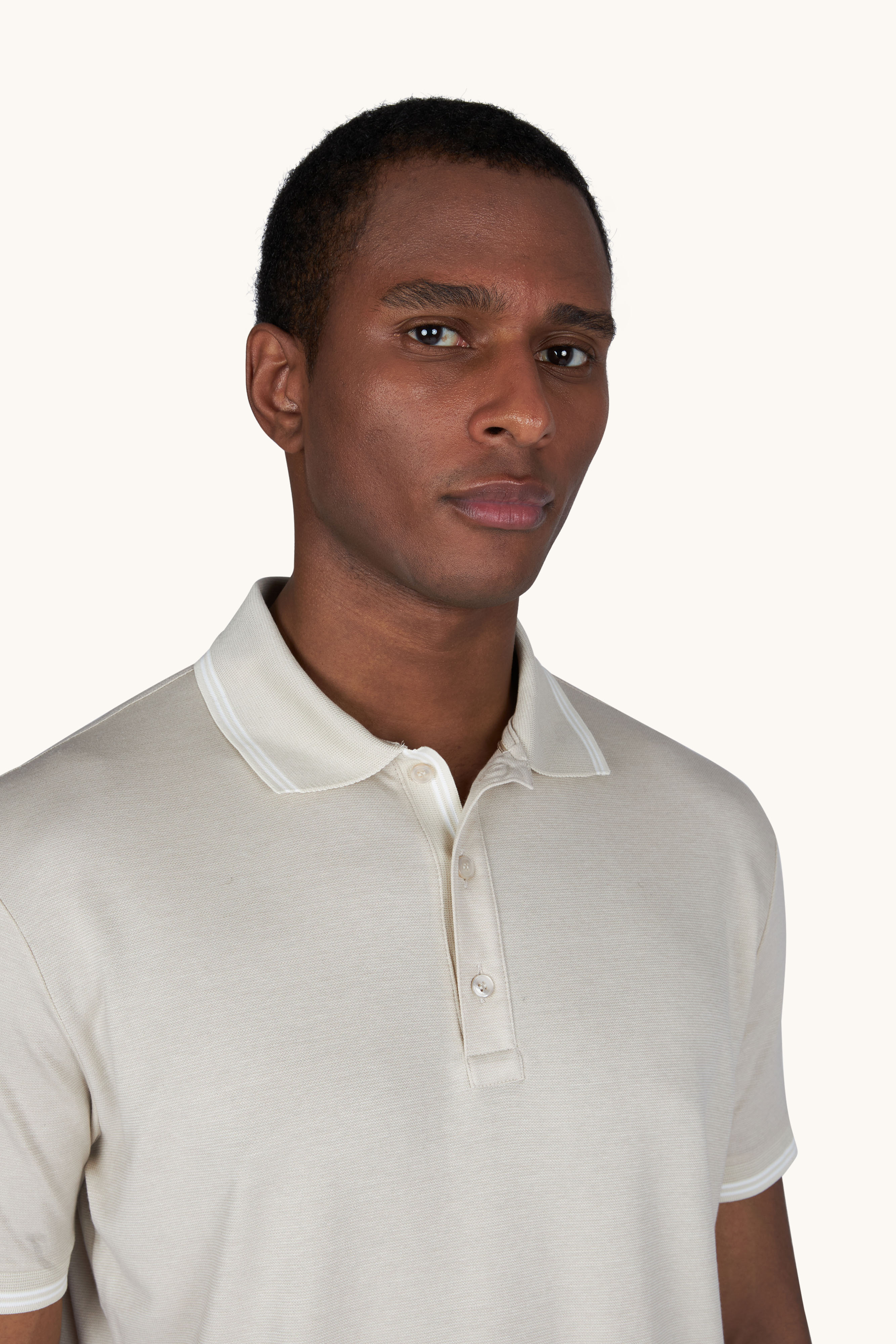 X-Soft polo shirt in cotton interlock image number 4