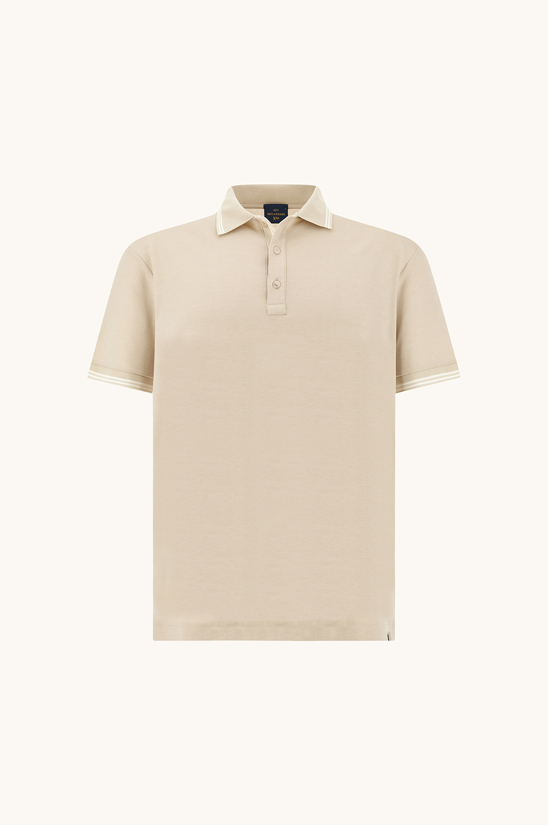 X-Soft polo shirt in cotton interlock image number 1