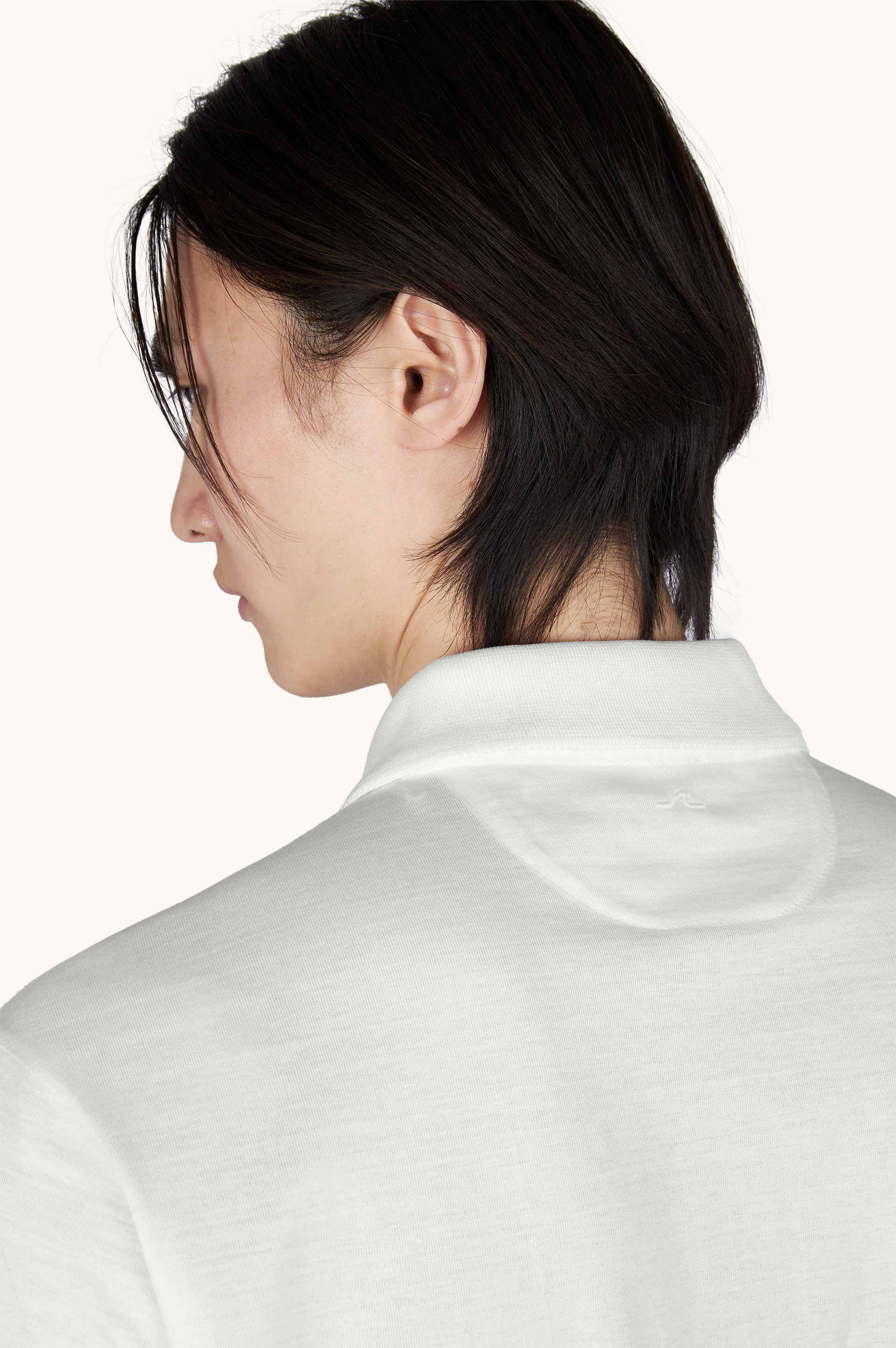 Polo de jersey de algod&oacute;n Double Mercerised con detalles de lino image number 4