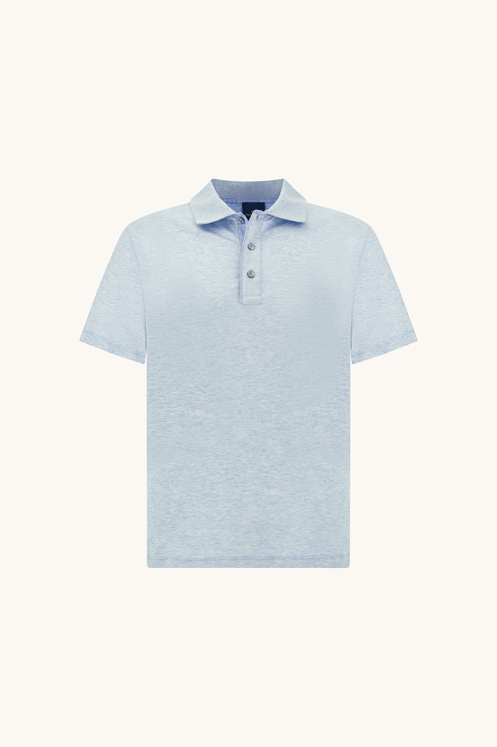 Polo en jersey de coton Double Mercerised avec d&eacute;tails en lin image number 1