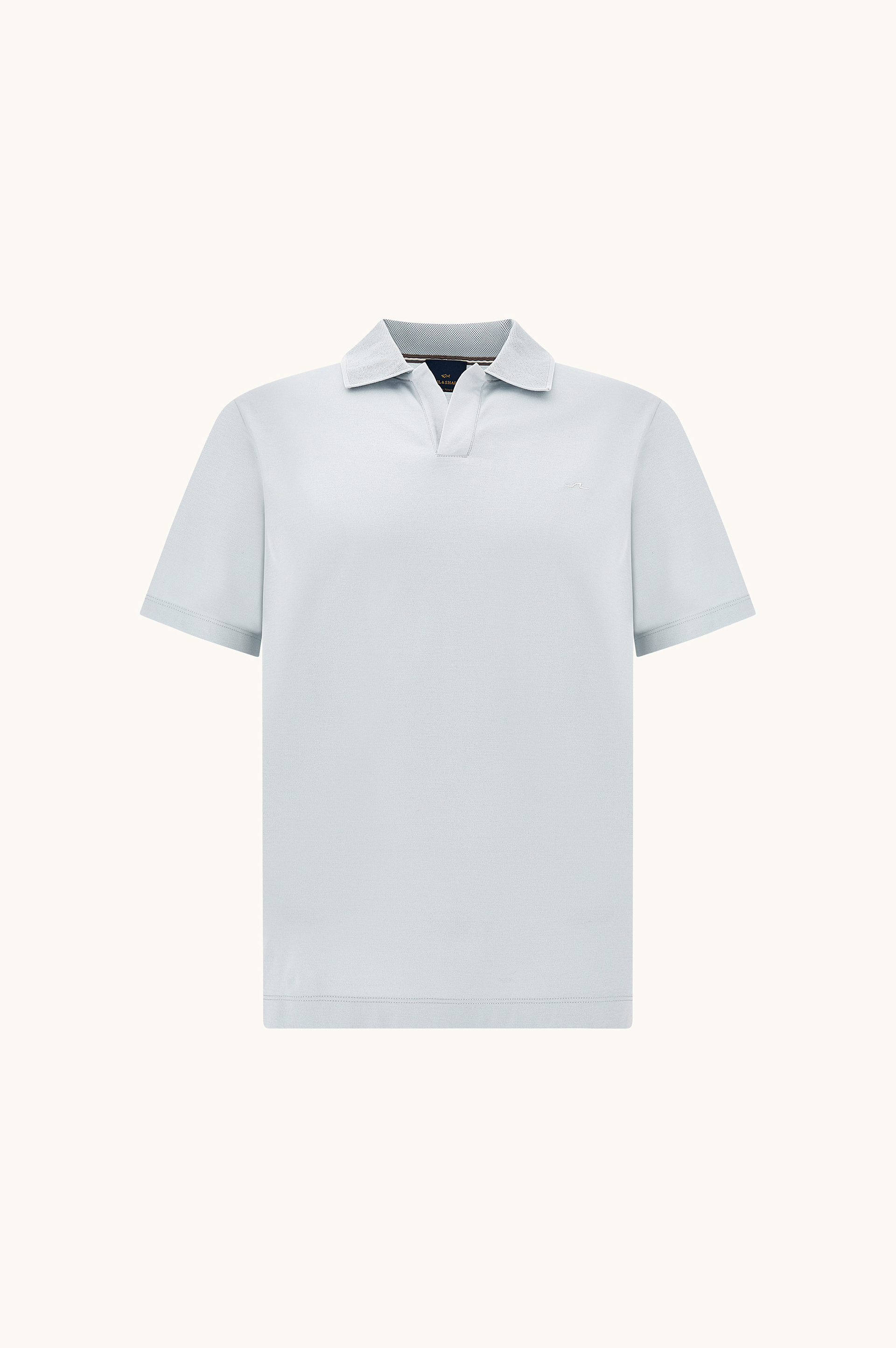 Polo open collar in cotone Aqua Touch image number 1