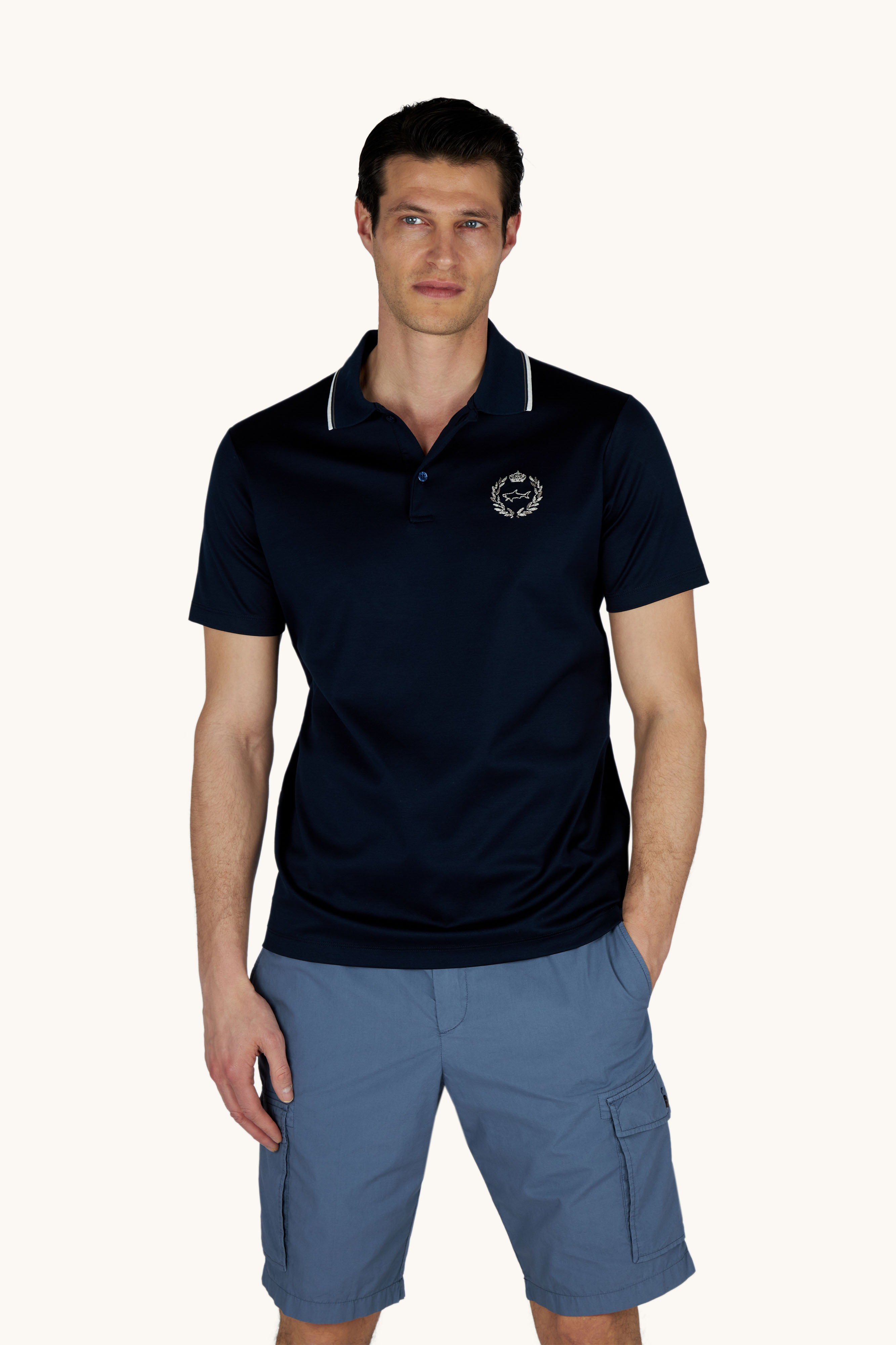 Polo de algod&oacute;n Aqua Touch con bordado her&aacute;ldico image number 7