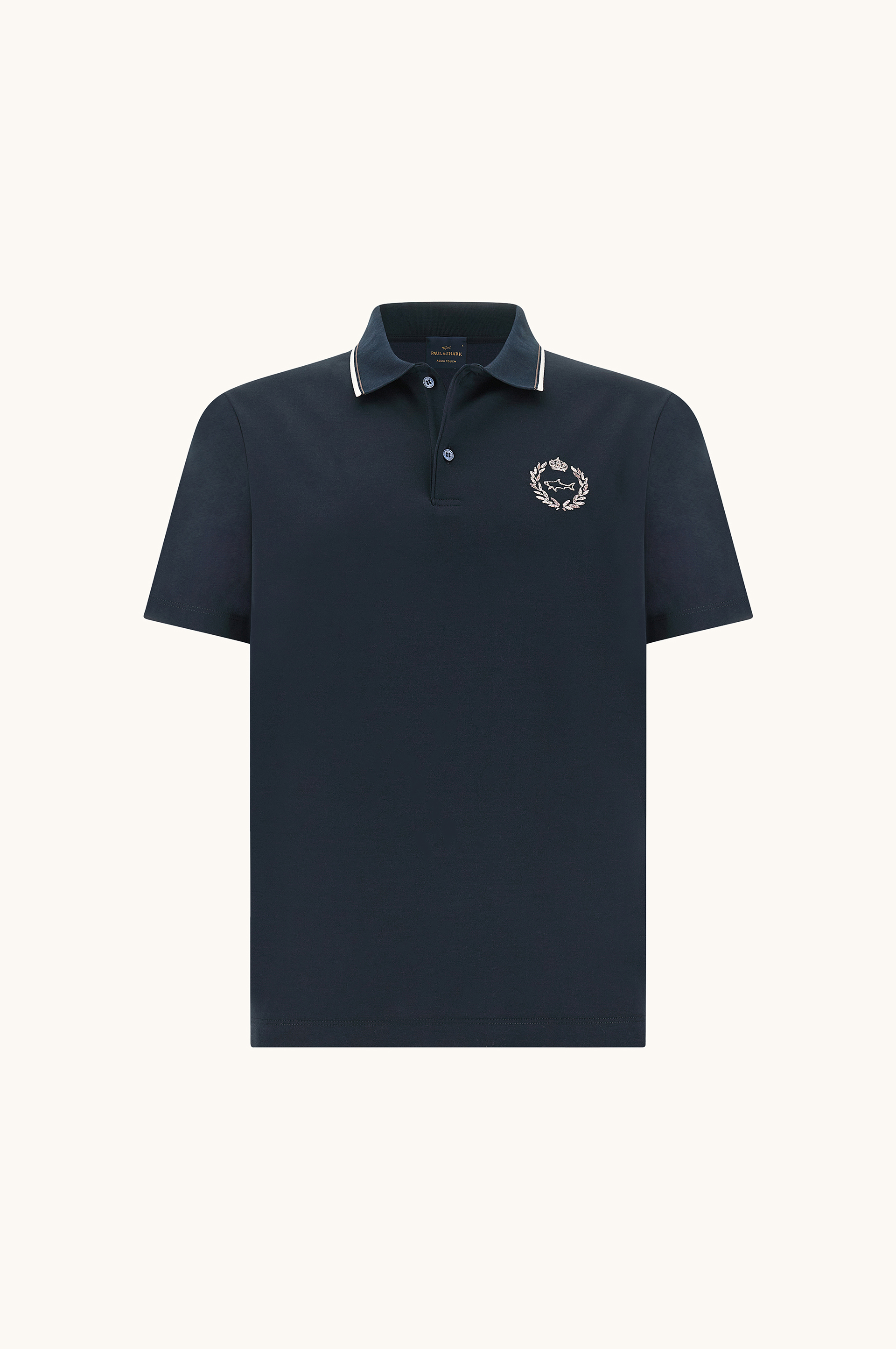 Polo de algod&oacute;n Aqua Touch con bordado her&aacute;ldico image number 1