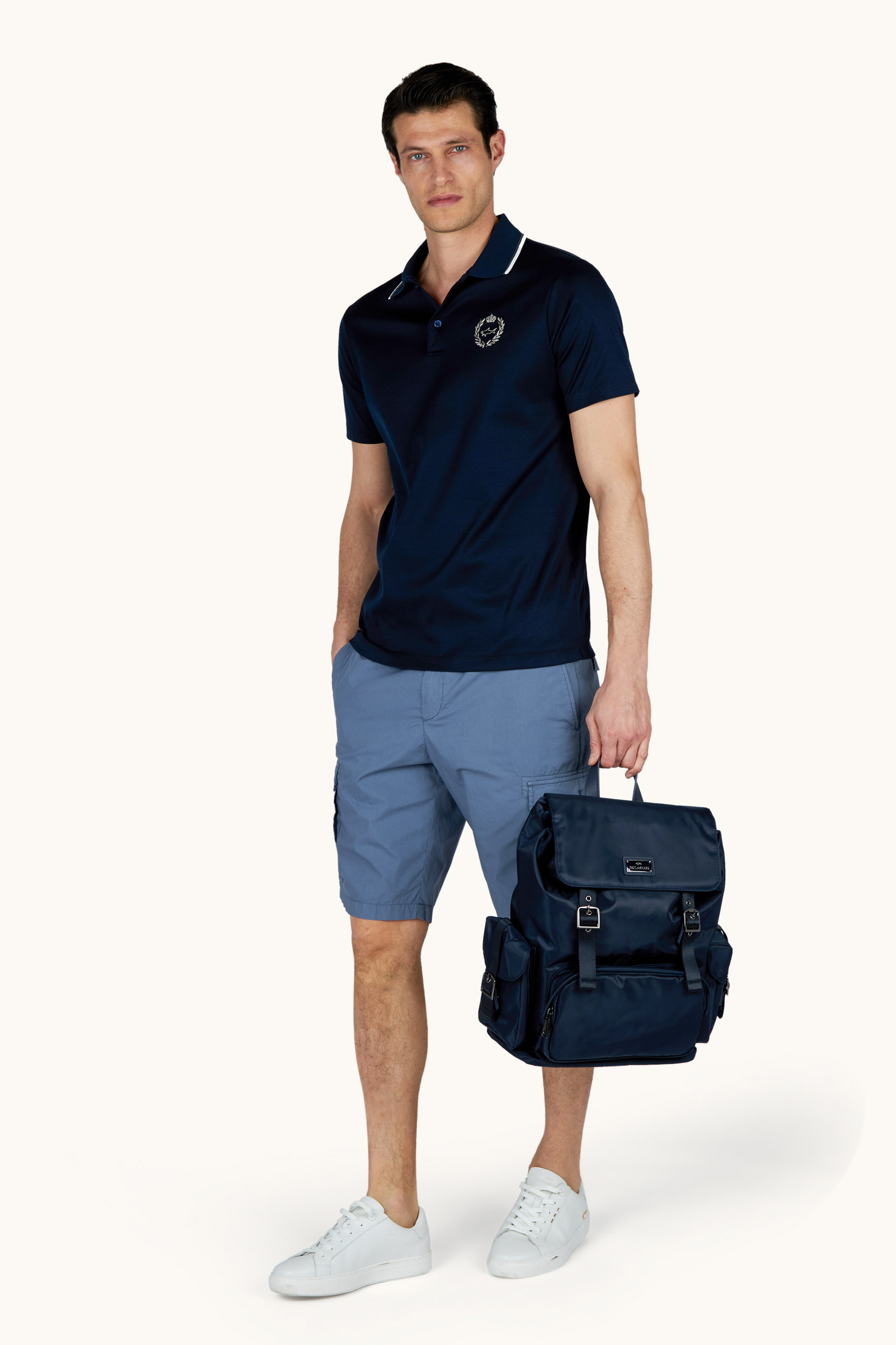 Polo de algod&oacute;n Aqua Touch con bordado her&aacute;ldico image number 2