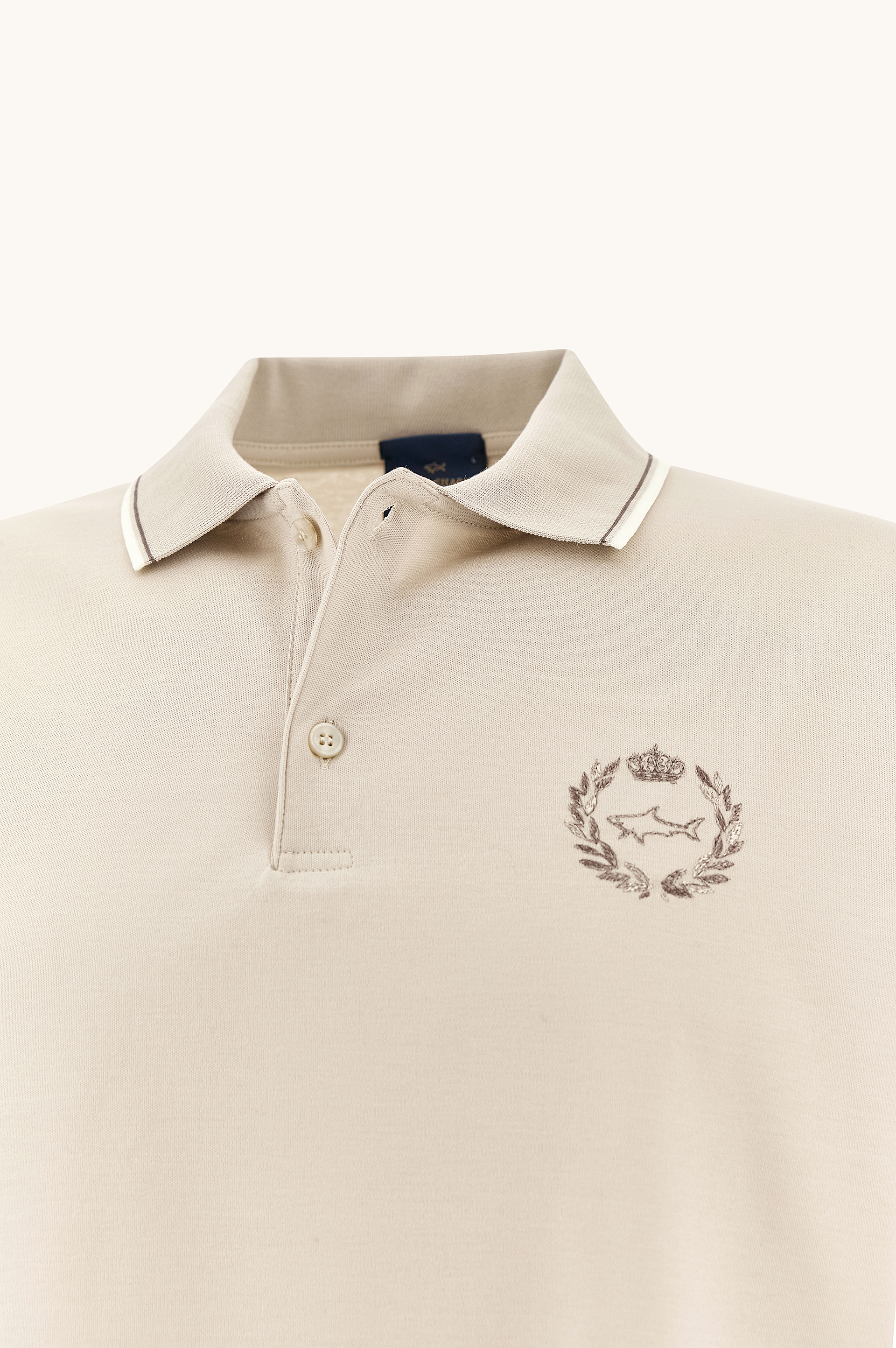 Polo de algod&oacute;n Aqua Touch con bordado her&aacute;ldico image number 1