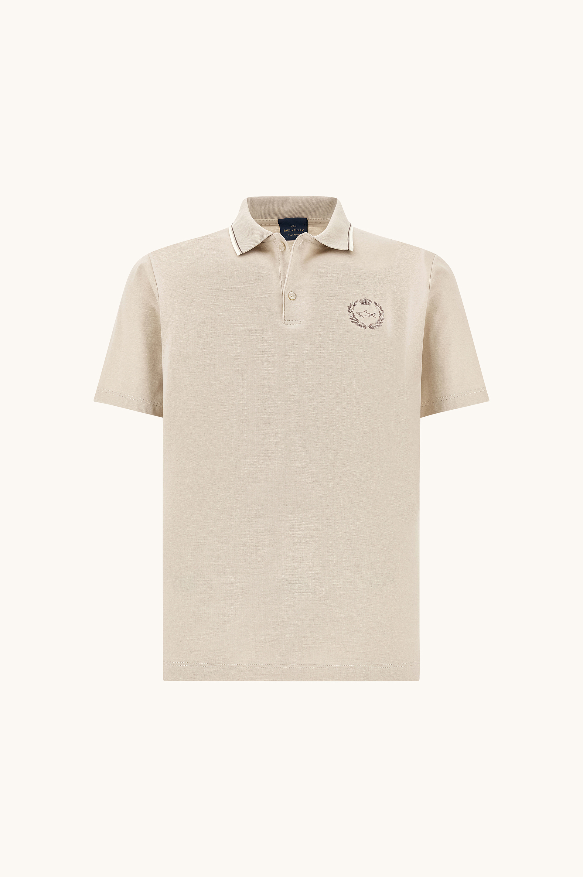 Polo de algod&oacute;n Aqua Touch con bordado her&aacute;ldico image number 0