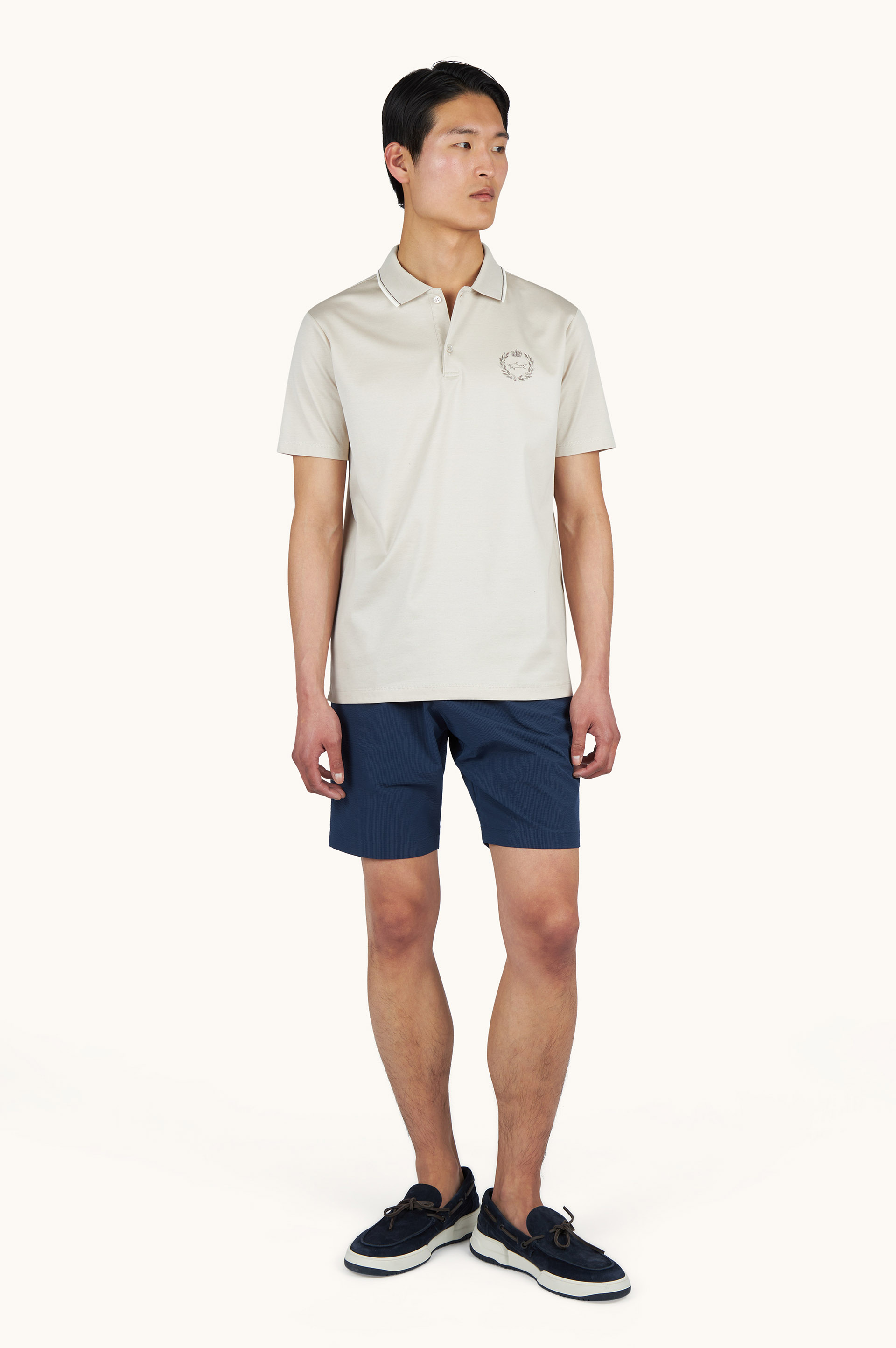 Polo de algod&oacute;n Aqua Touch con bordado her&aacute;ldico image number 2