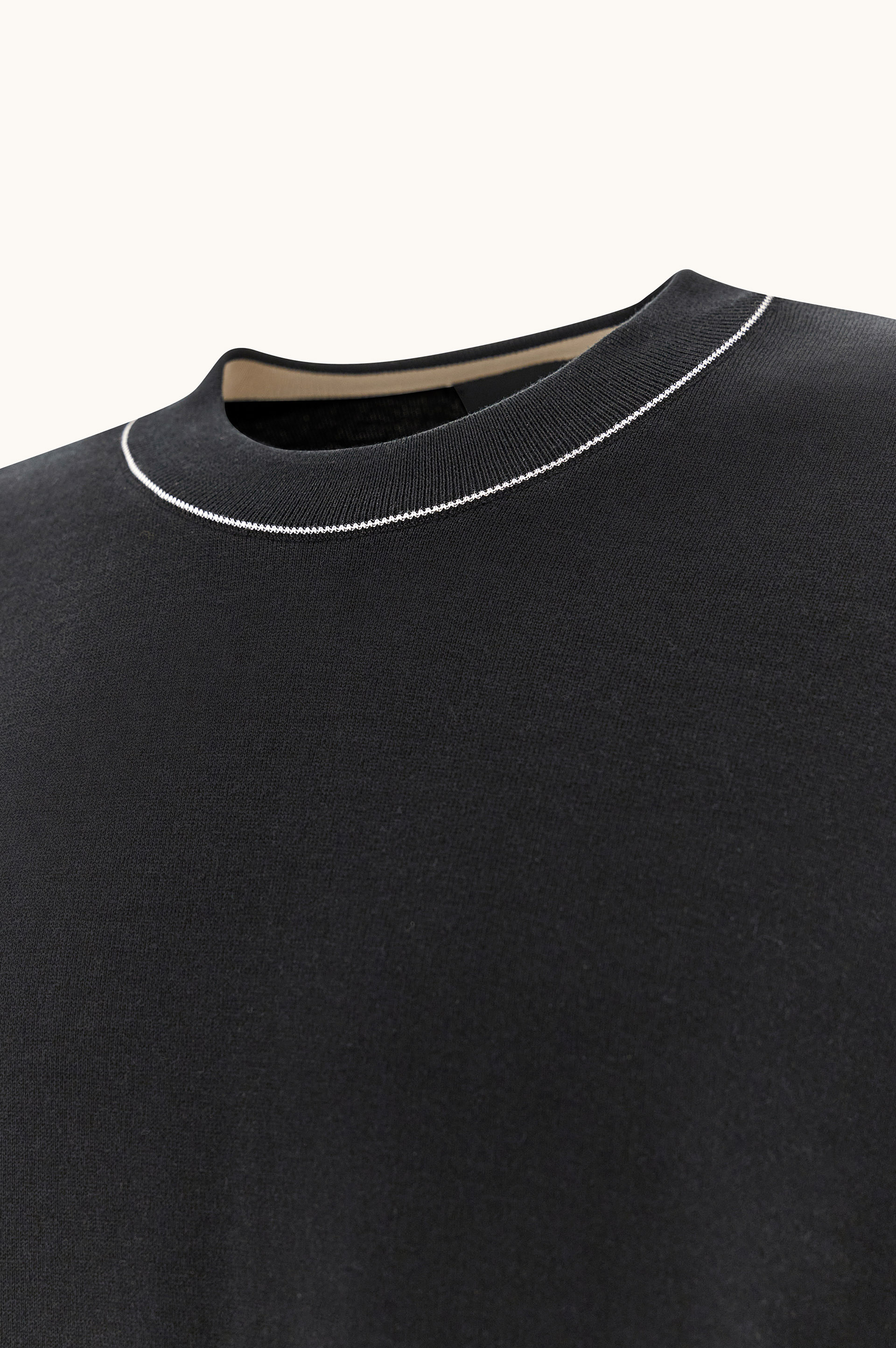 Jersey de cuello redondo de algod&oacute;n Piuma image number 6