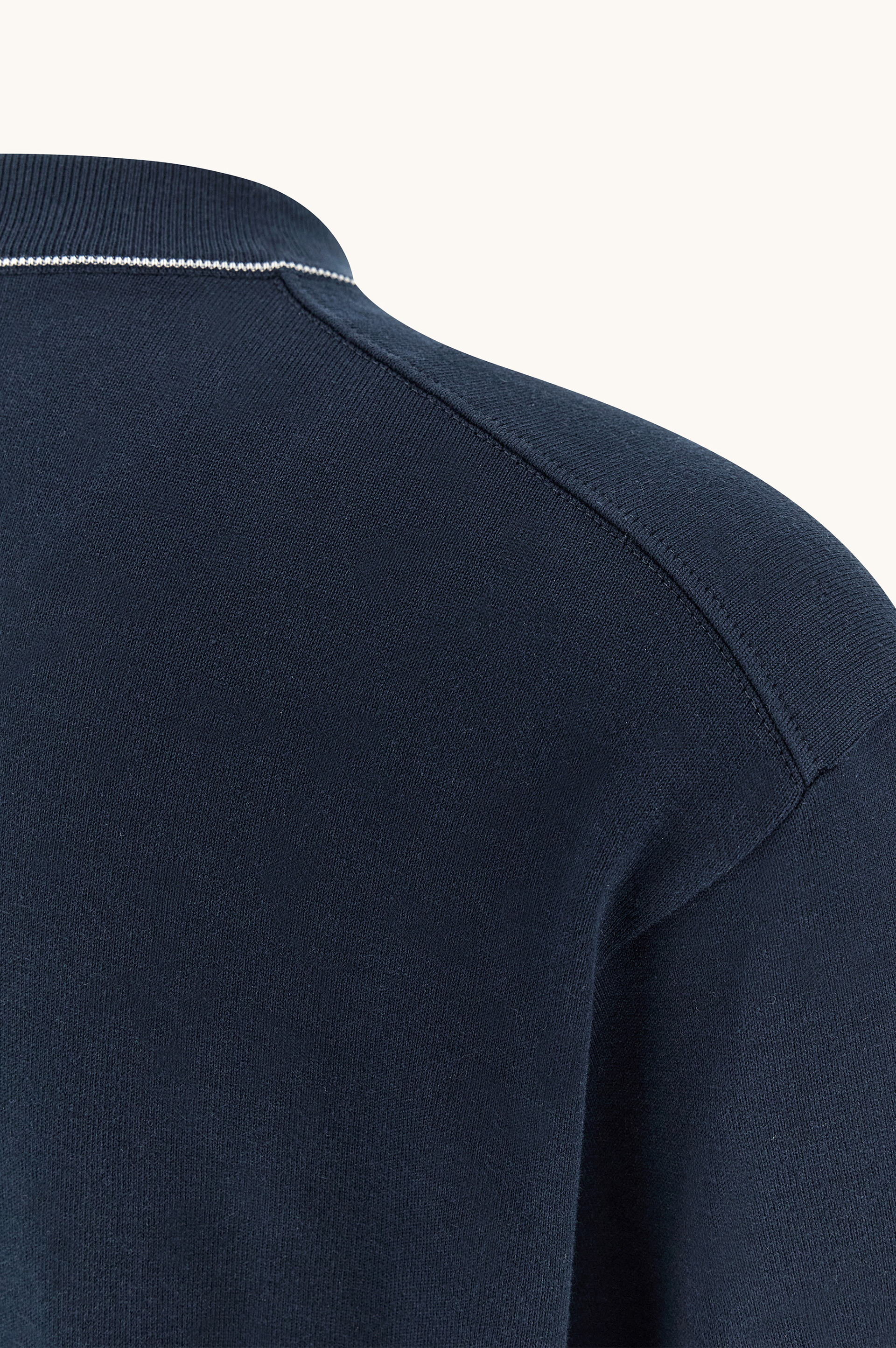 Crew‑neck sweater in Piuma cotton image number 9