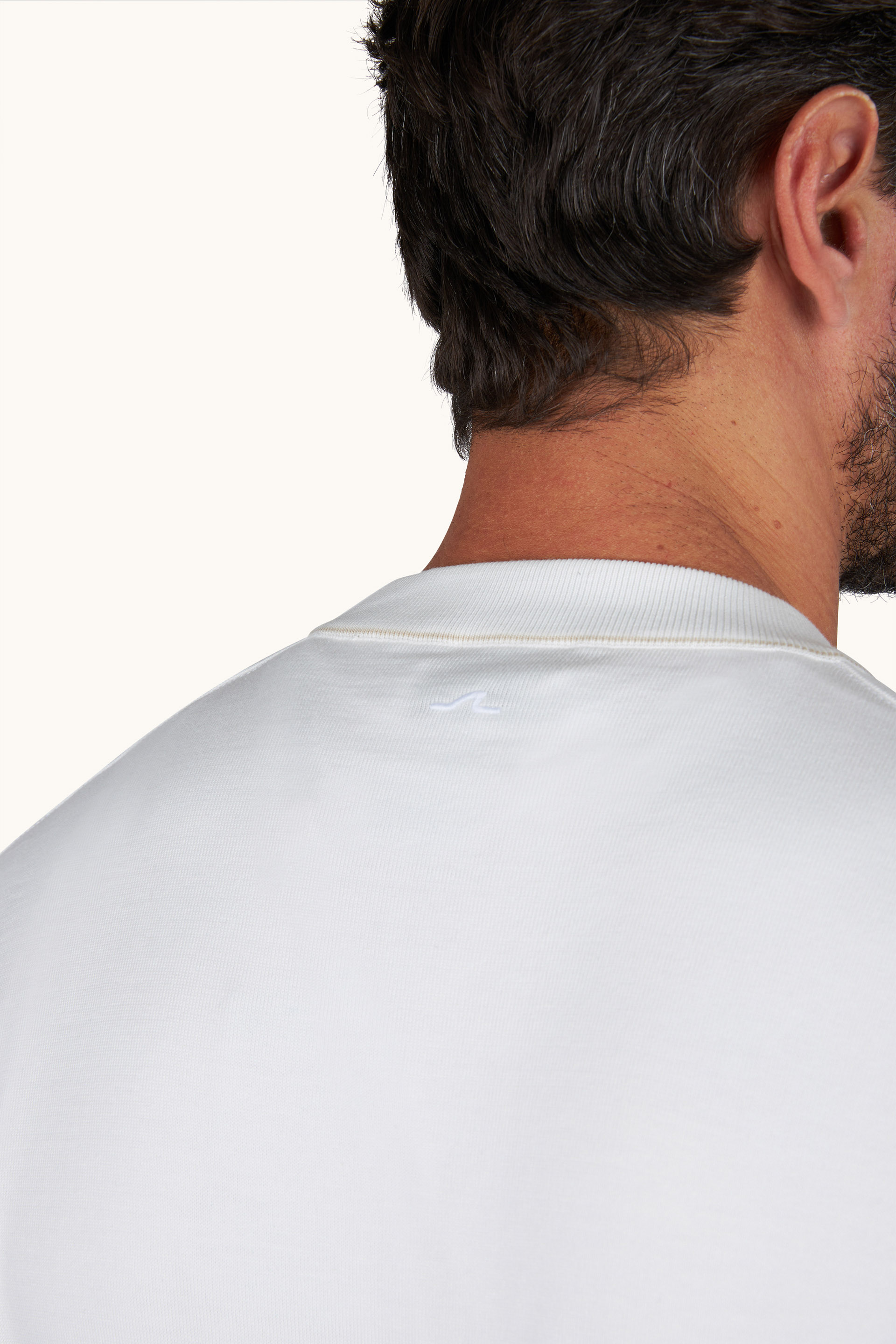 Crew‑neck sweater in Piuma cotton image number 4