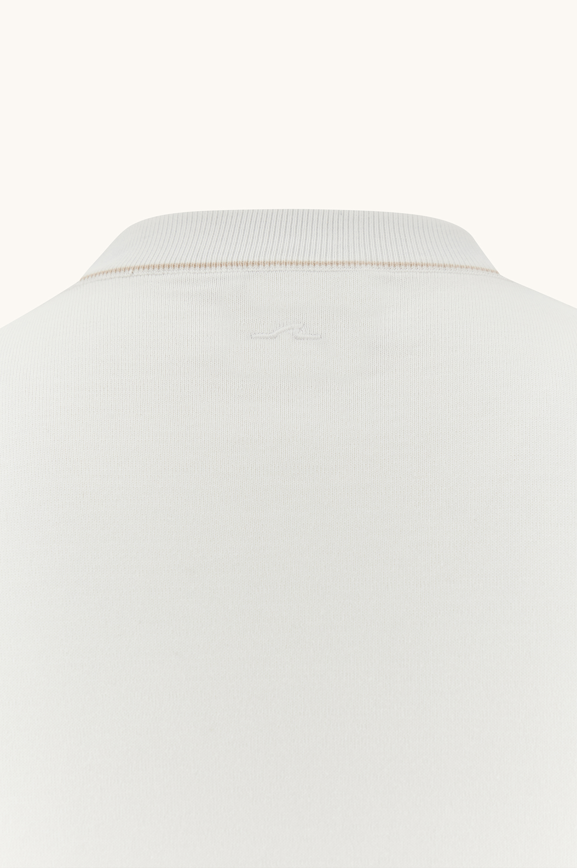 Crew‑neck sweater in Piuma cotton image number 7