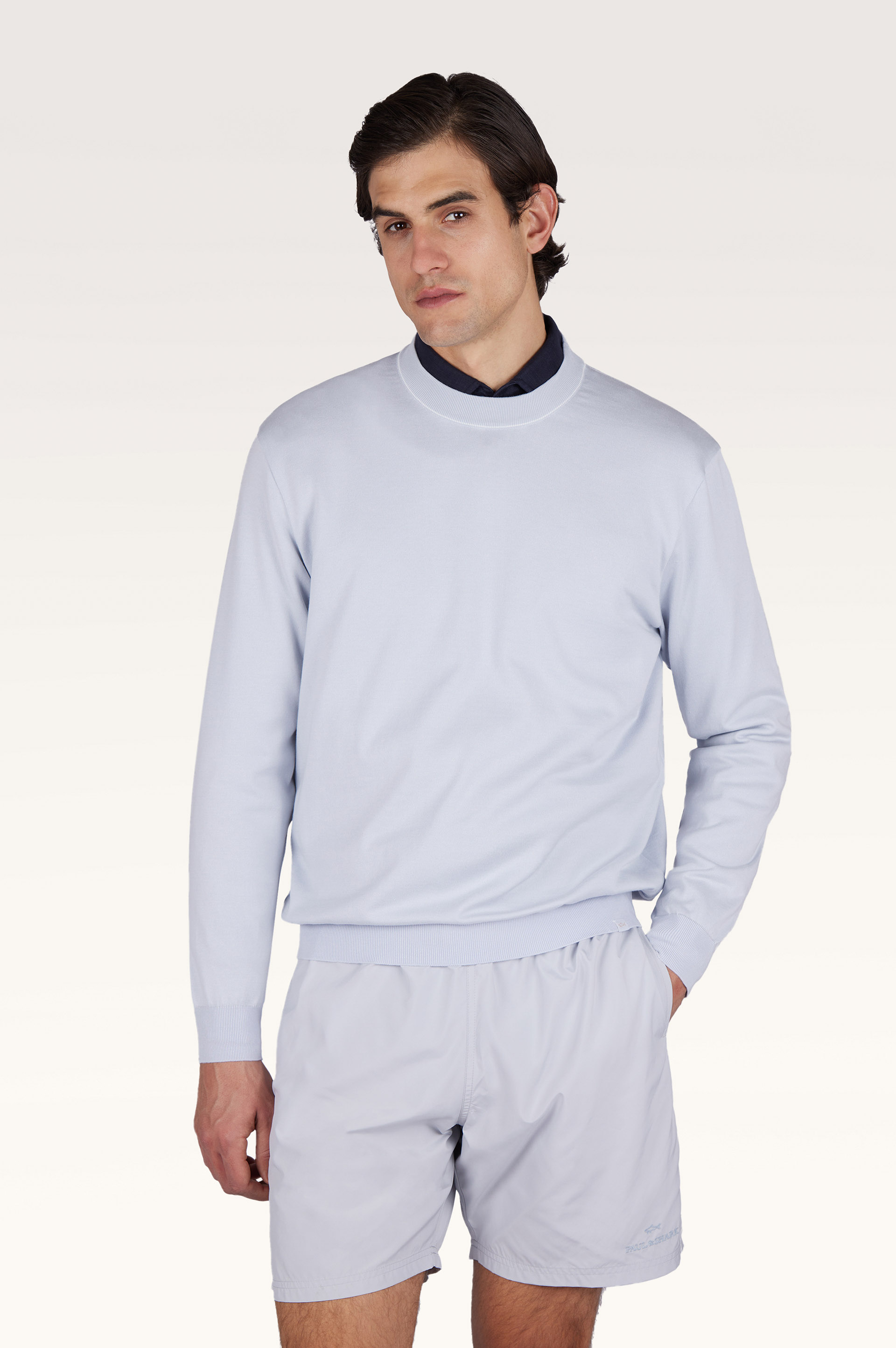 Джемпер с круглым вырезом из хлопка Piuma image number 0