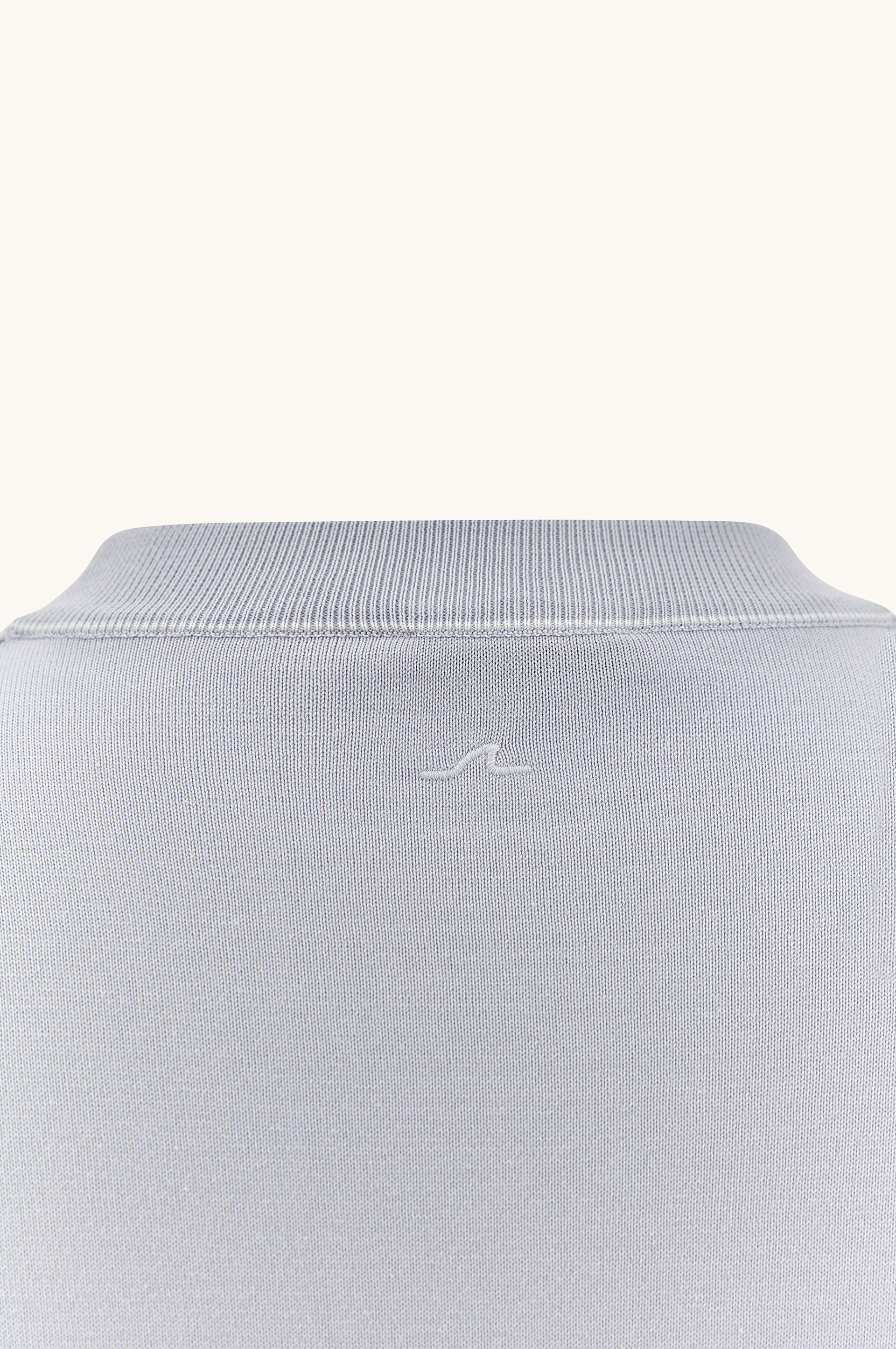 Crew‑neck sweater in Piuma cotton image number 6