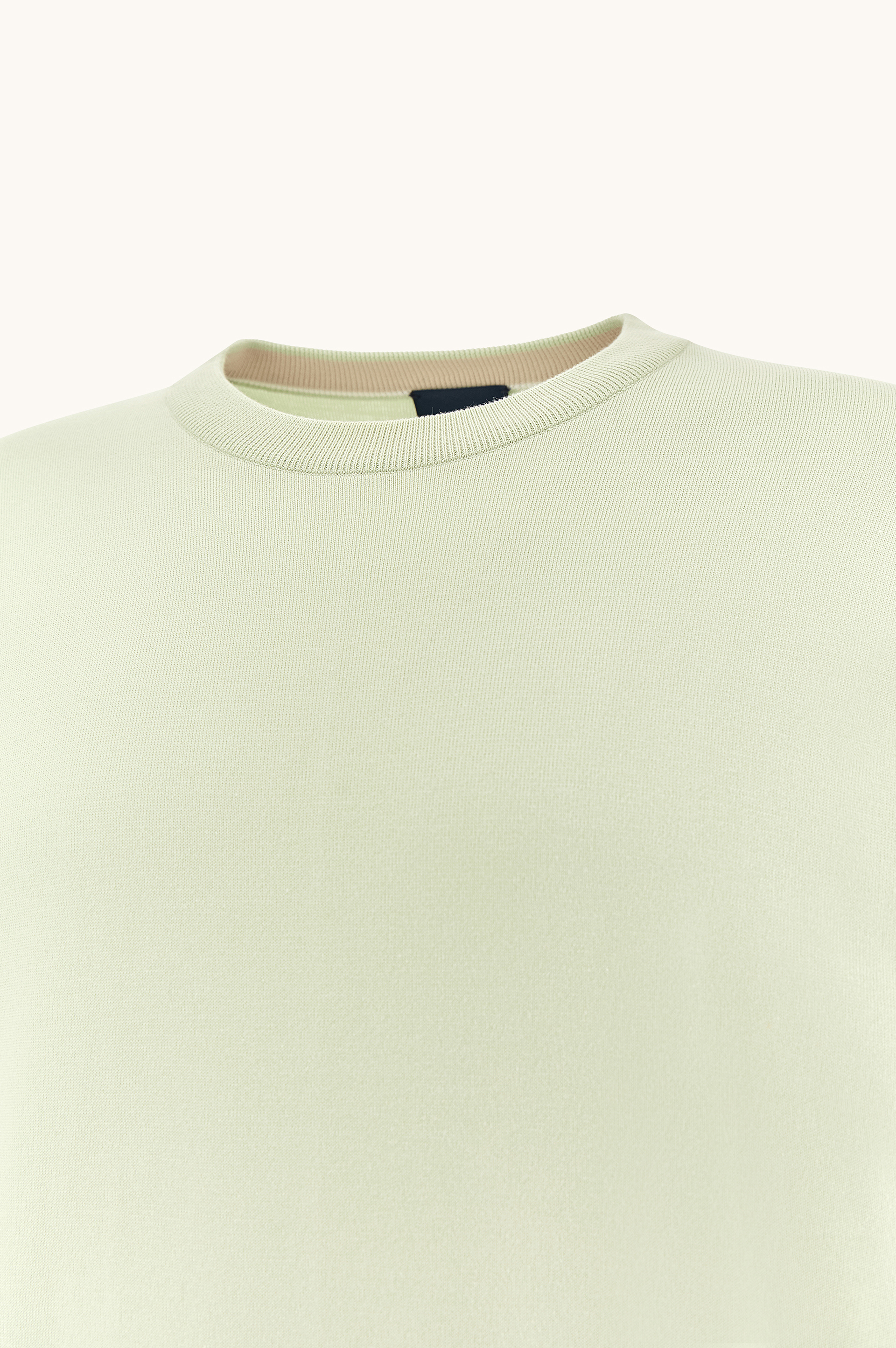 Crew‑neck sweater in Piuma cotton image number 7