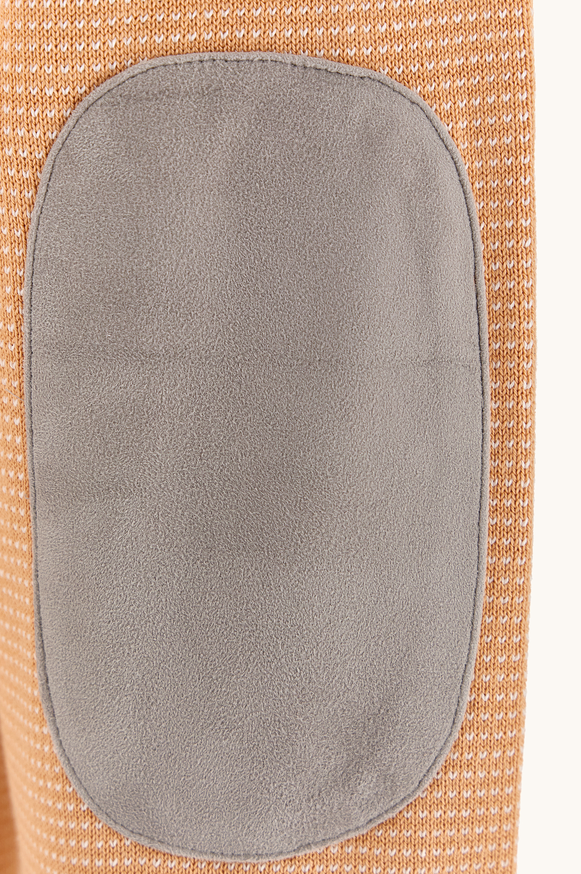 Pull &agrave; col rond en soie et coton avec d&eacute;tails en daim Aqualeather image number 10