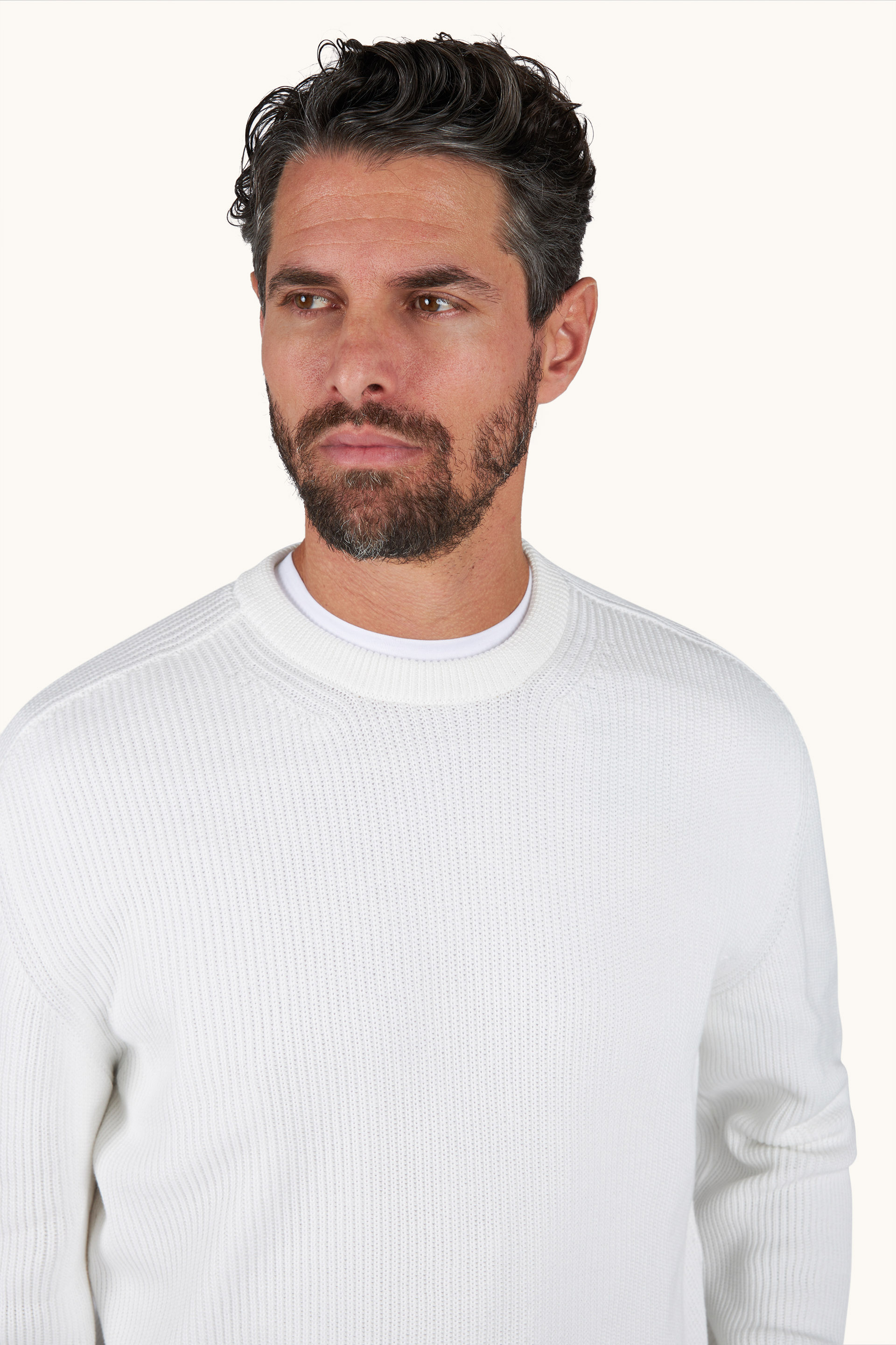 Maglia girocollo in cotone Piuma image number 3