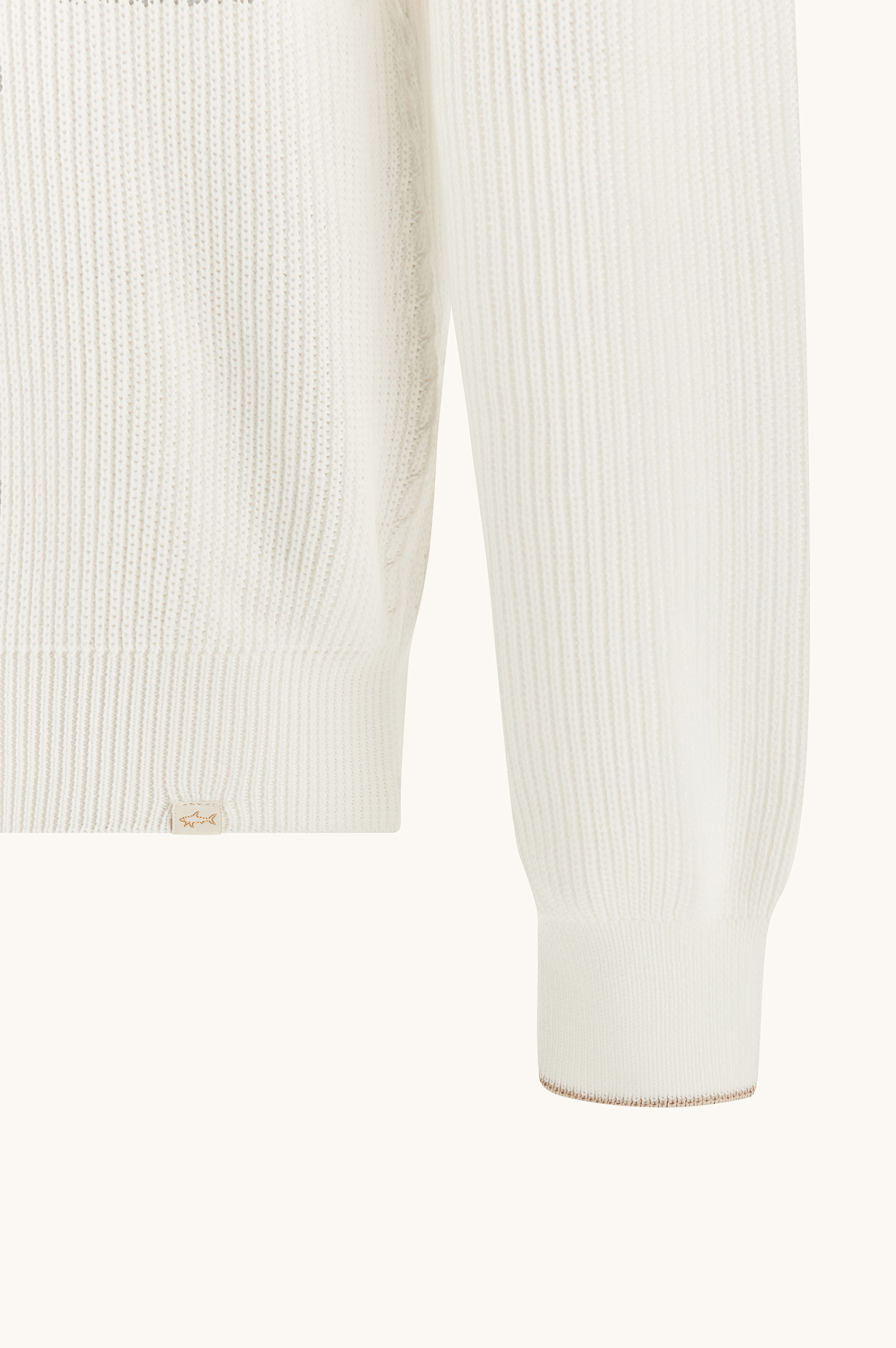 Crew‑neck sweater in Piuma cotton image number 8