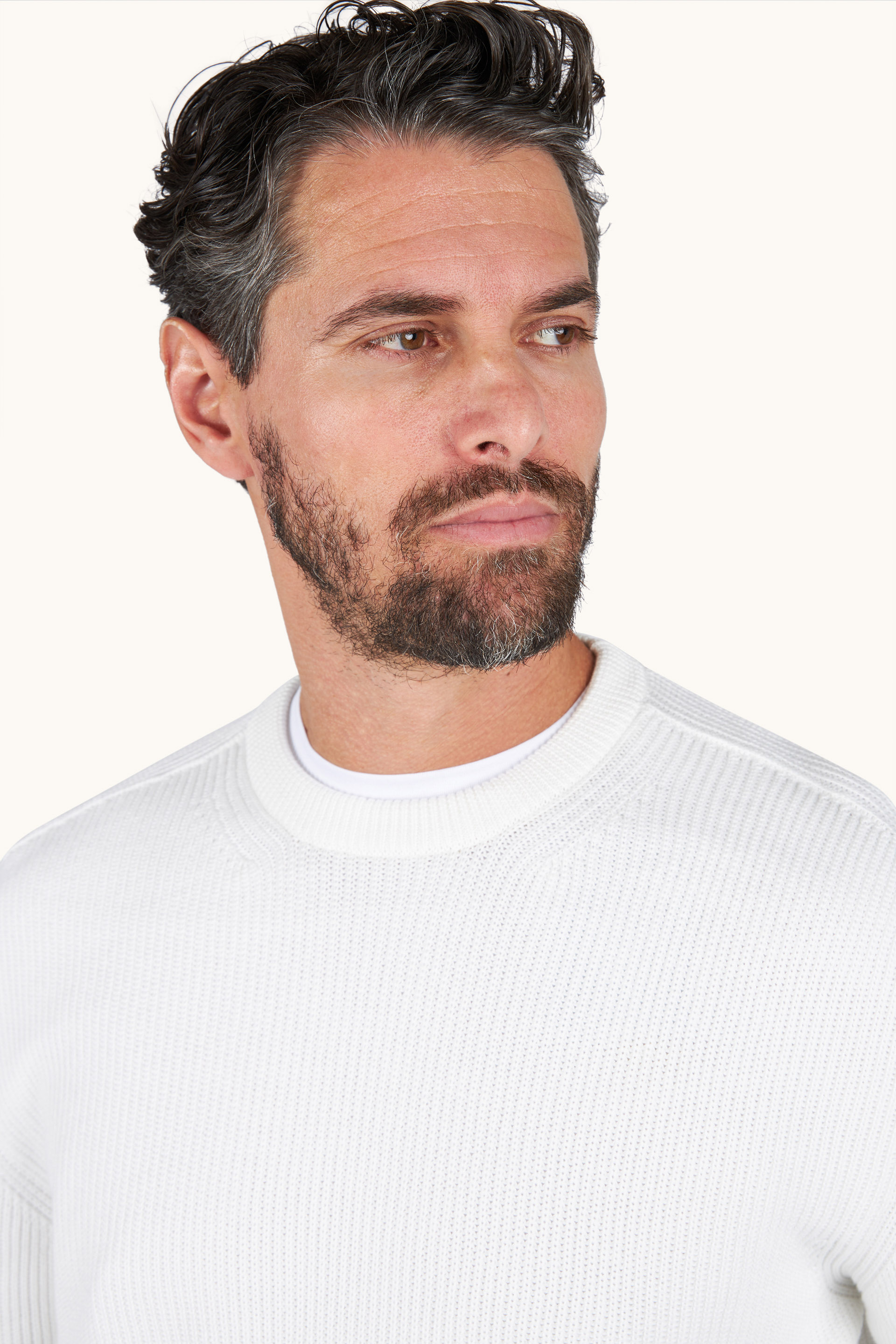 Maglia girocollo in cotone Piuma image number 6