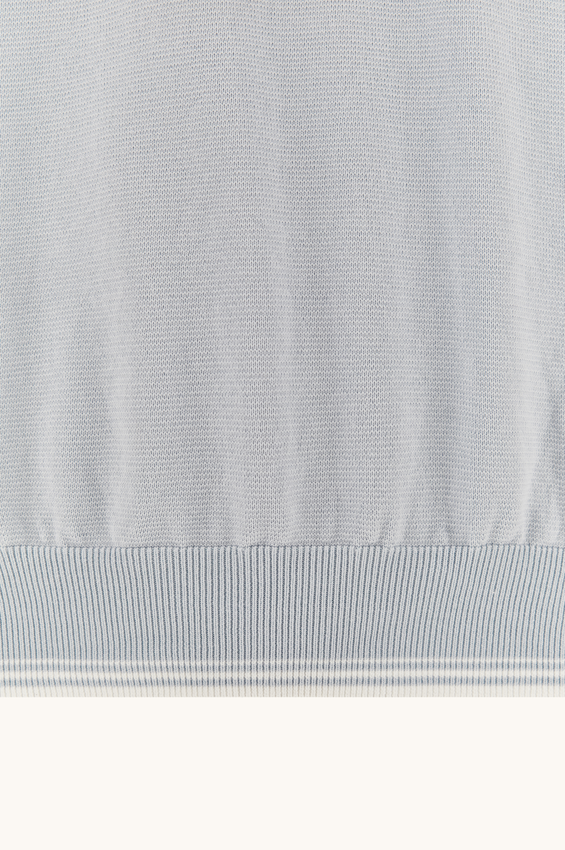 Pull &agrave; col rond en coton Piuma avec d&eacute;tails en tissu technique image number 3