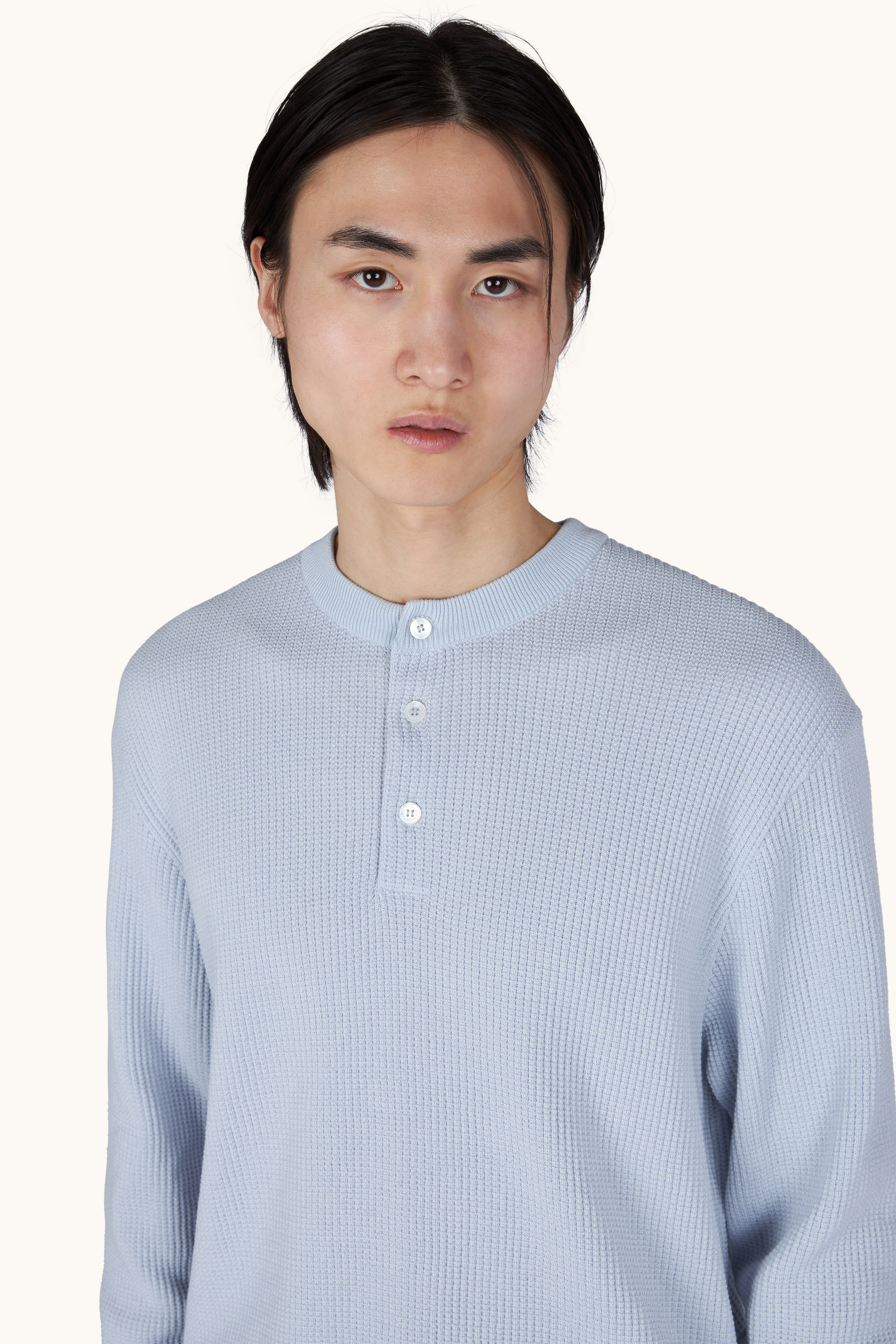 Piuma 棉与超细纤维圆领针织衫 image number 4