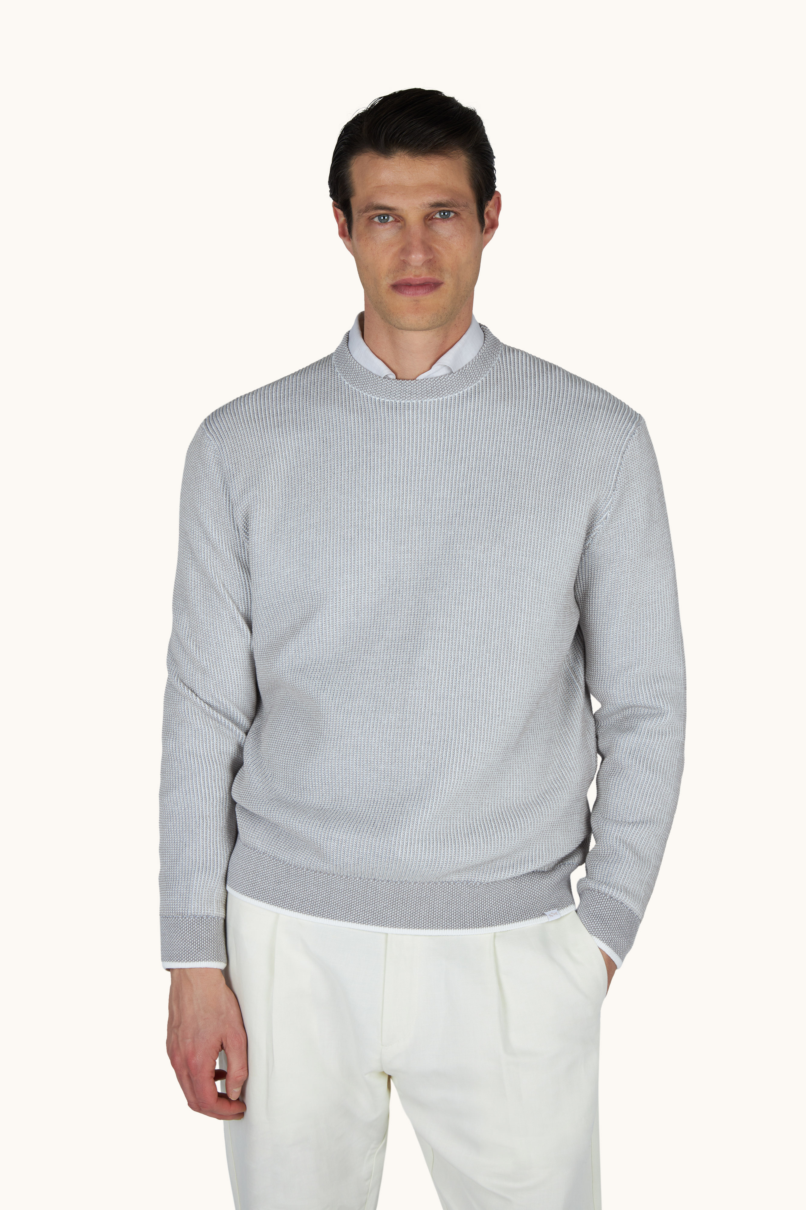 Piuma feather-light cotton sweater image number 0