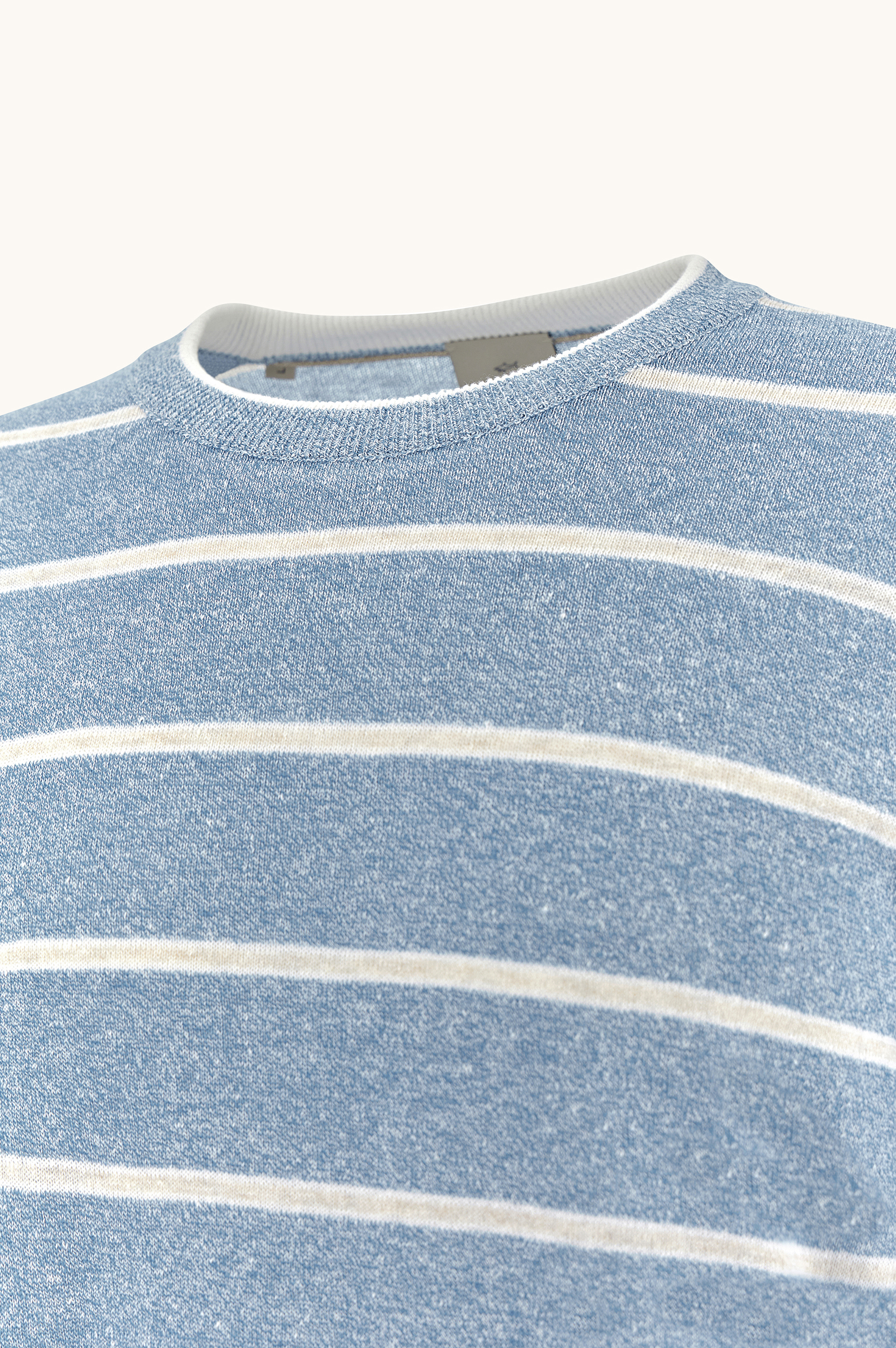 Crew‑neck sweater in linen and cotton Urukai image number 6