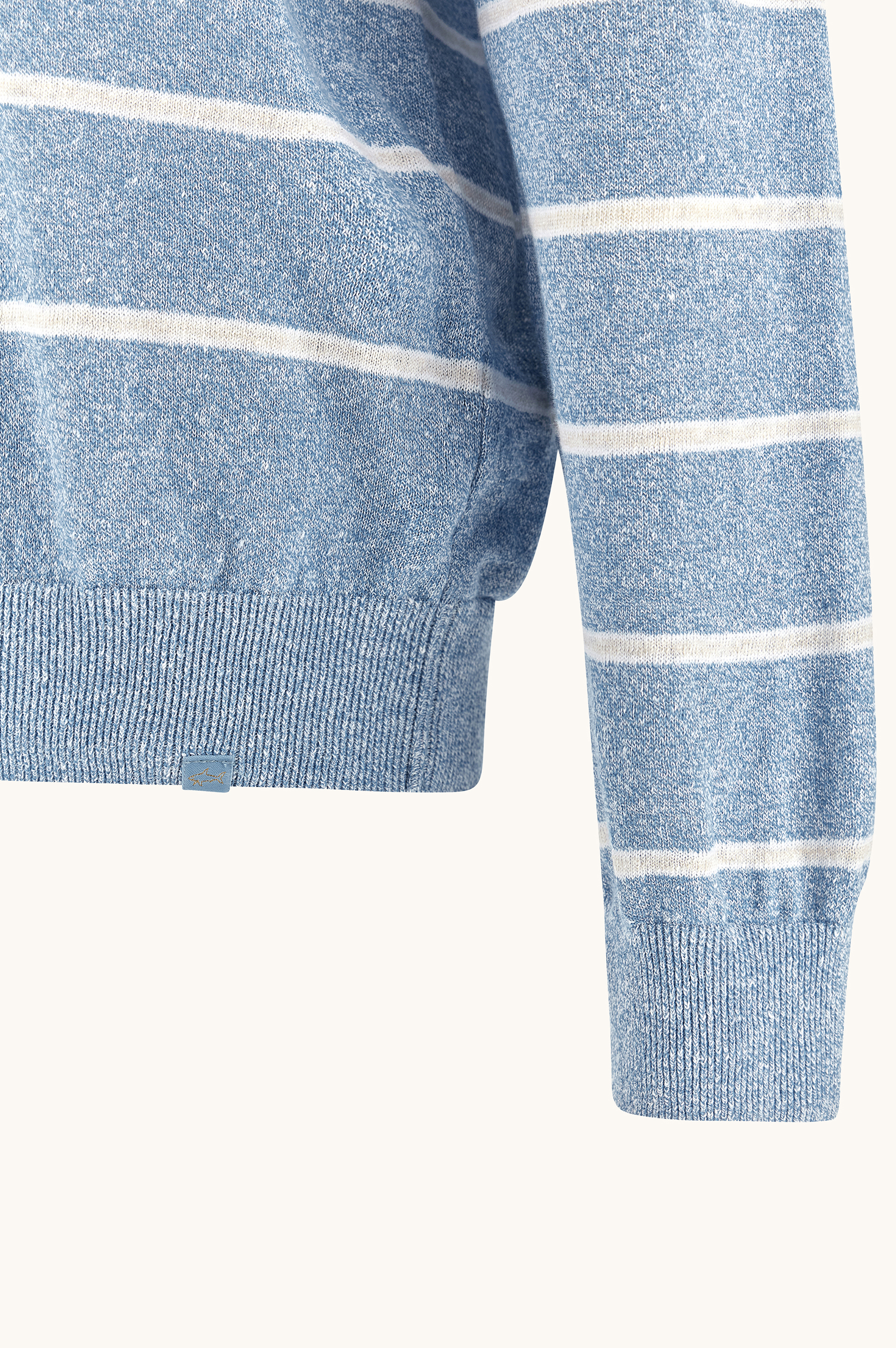 Crew‑neck sweater in linen and cotton Urukai image number 7