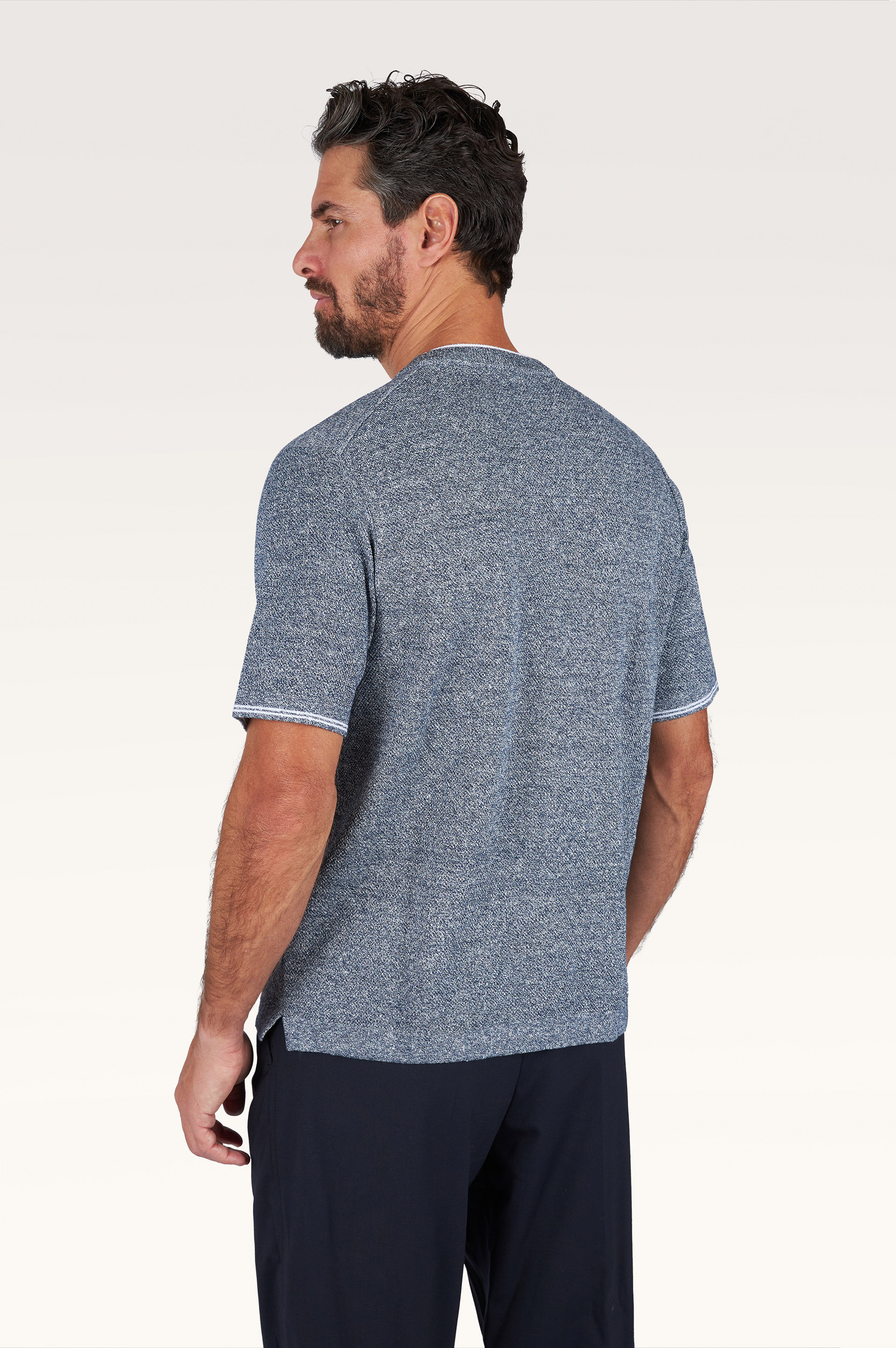 Urukai T-Shirt aus Leinen und Baumwolle mit Doppelkragen image number 2