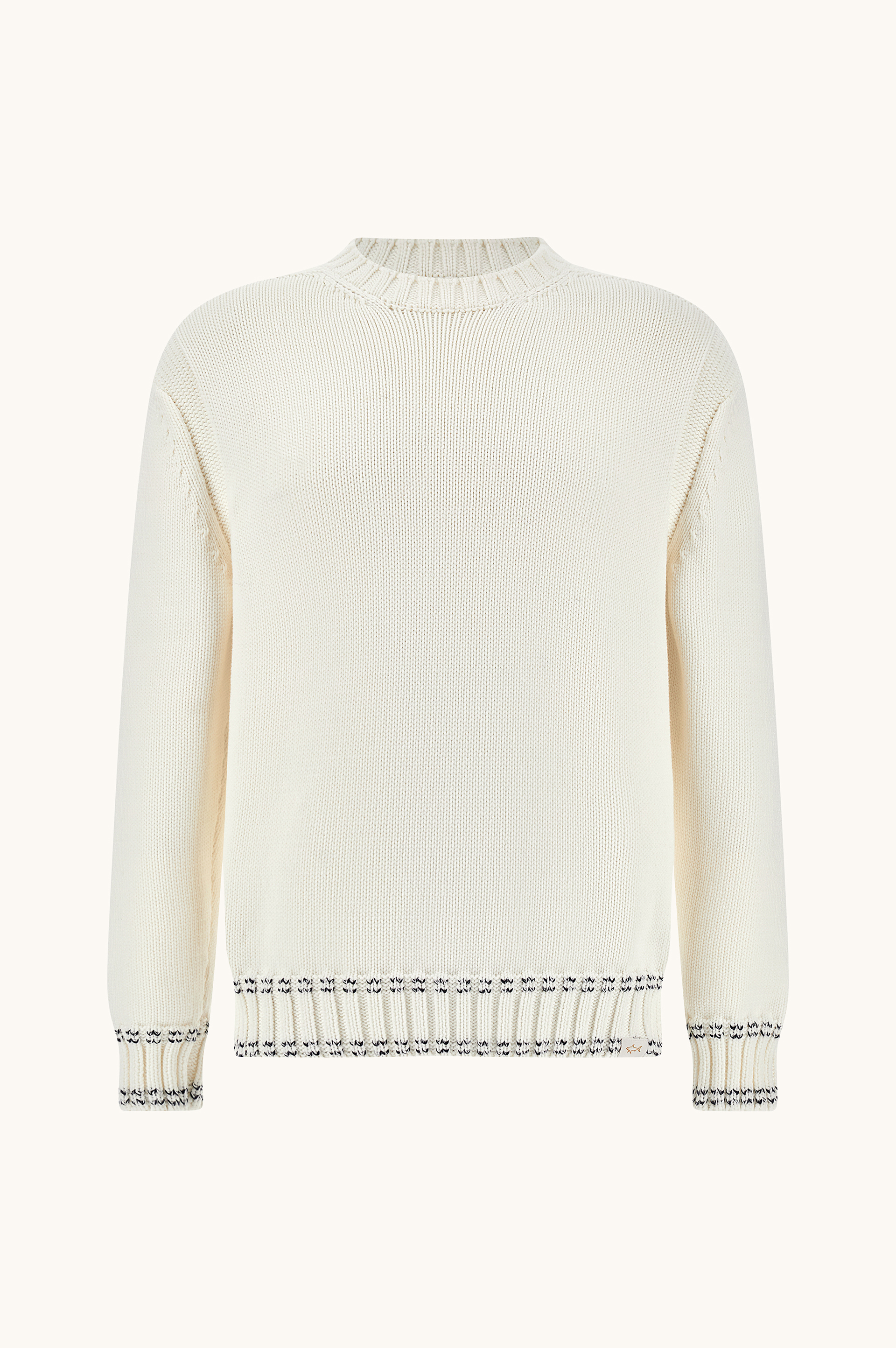 棉质渔夫风圆领毛衣 image number 0