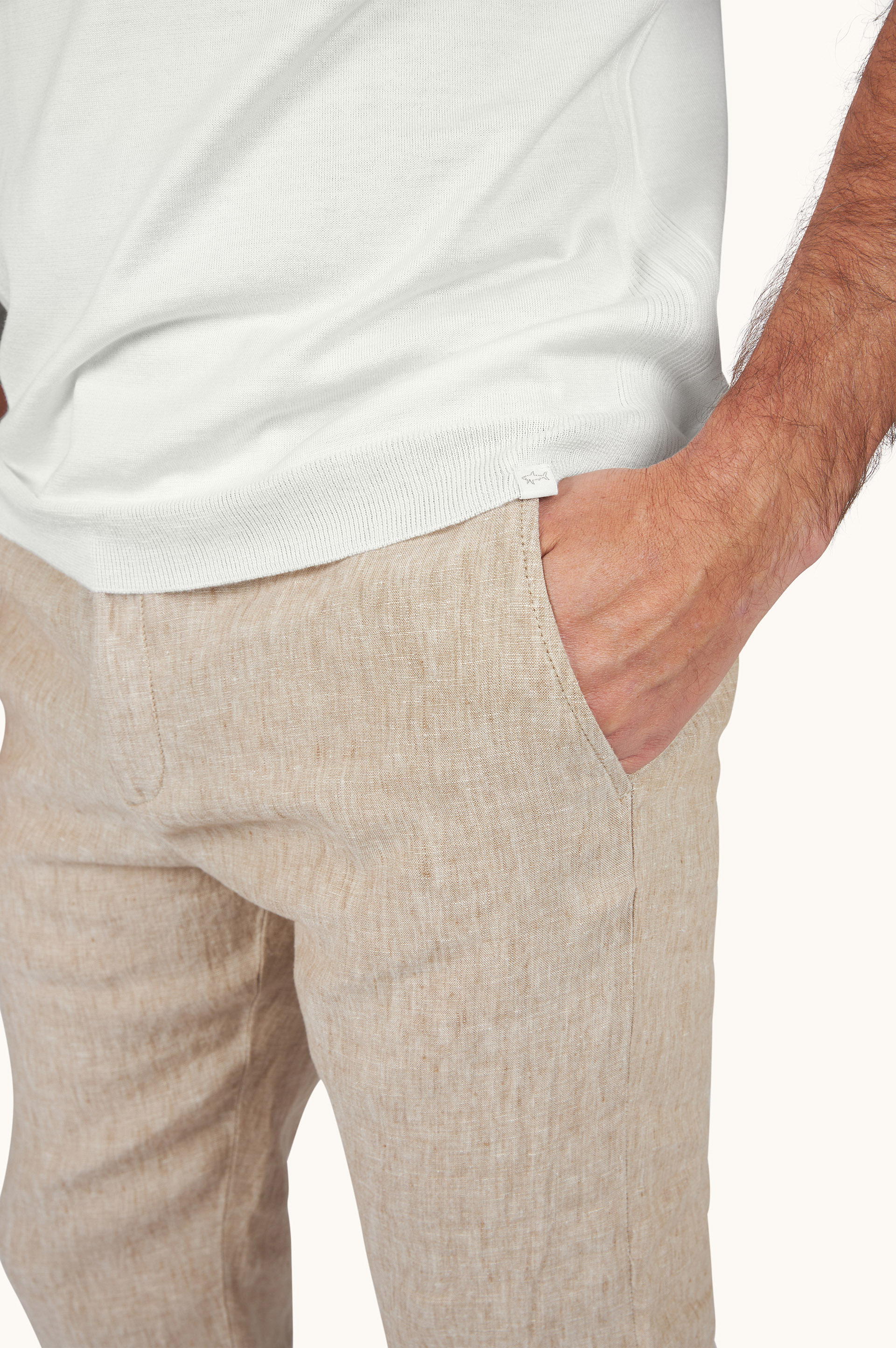 Polo shirt in silk and cotton image number 5