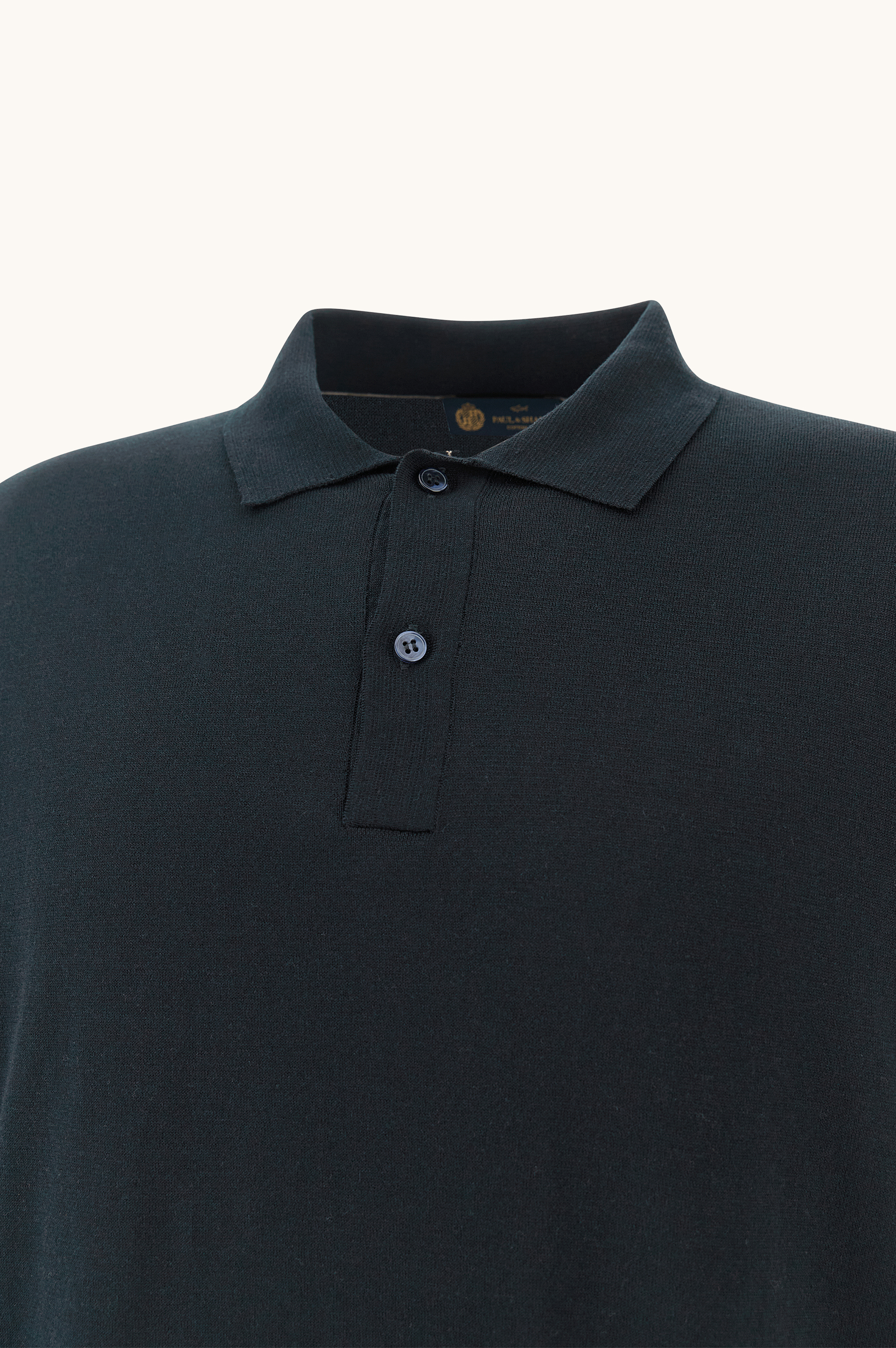 Polo shirt in silk and cotton image number 1