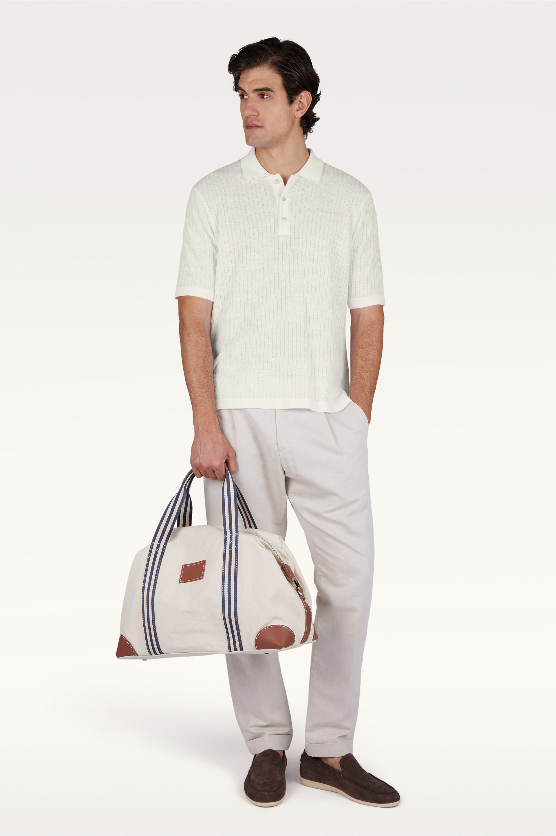 Polo in lino e cotone Urukai image number 2