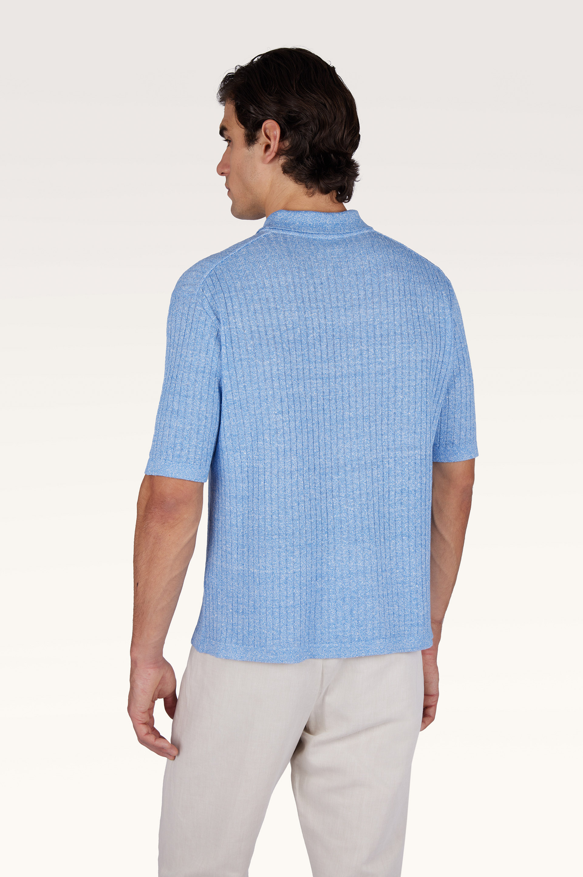 Polo shirt in linen and cotton Urukai image number 2