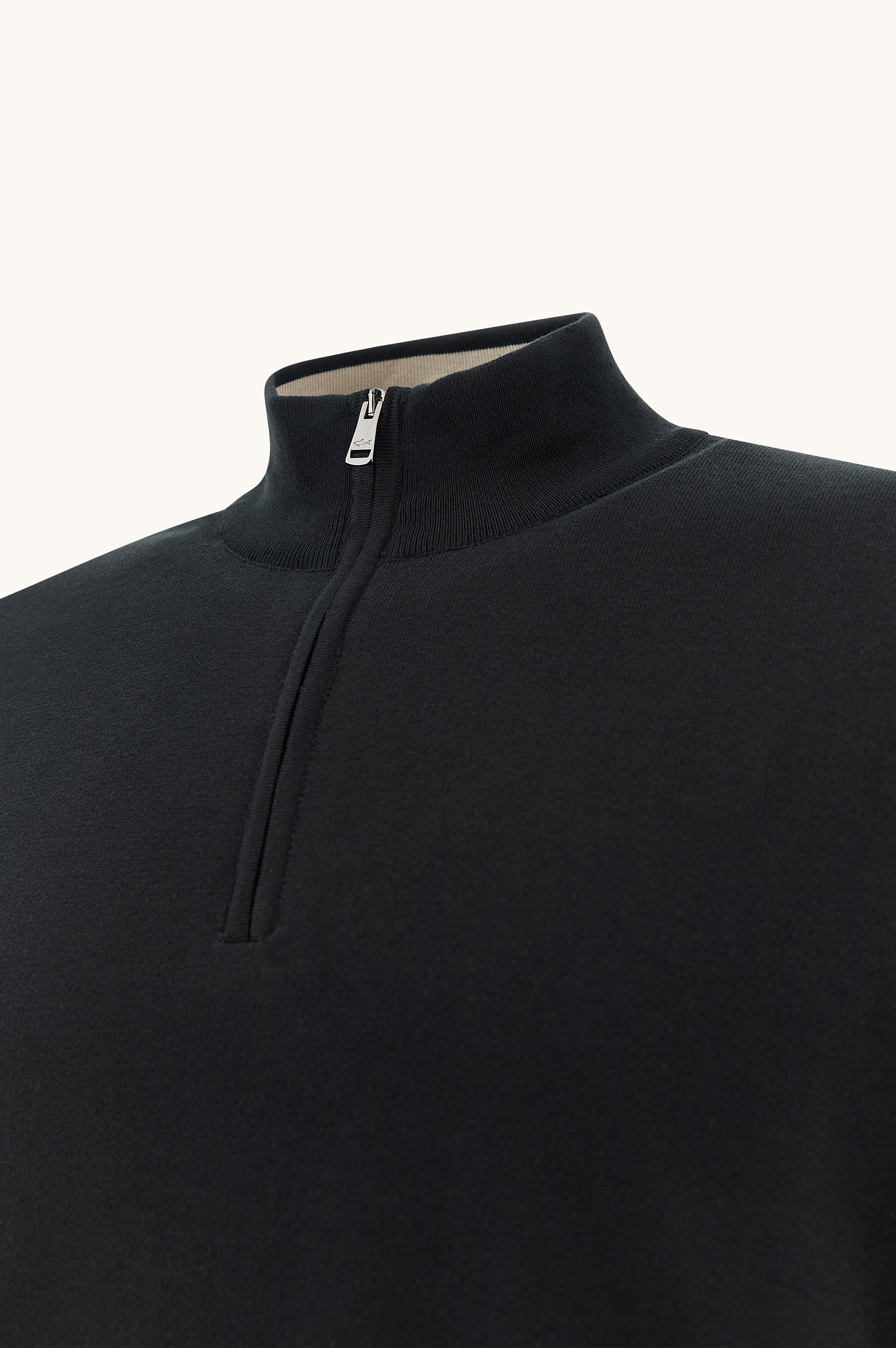 Jersey con media cremallera de algod&oacute;n Piuma image number 1