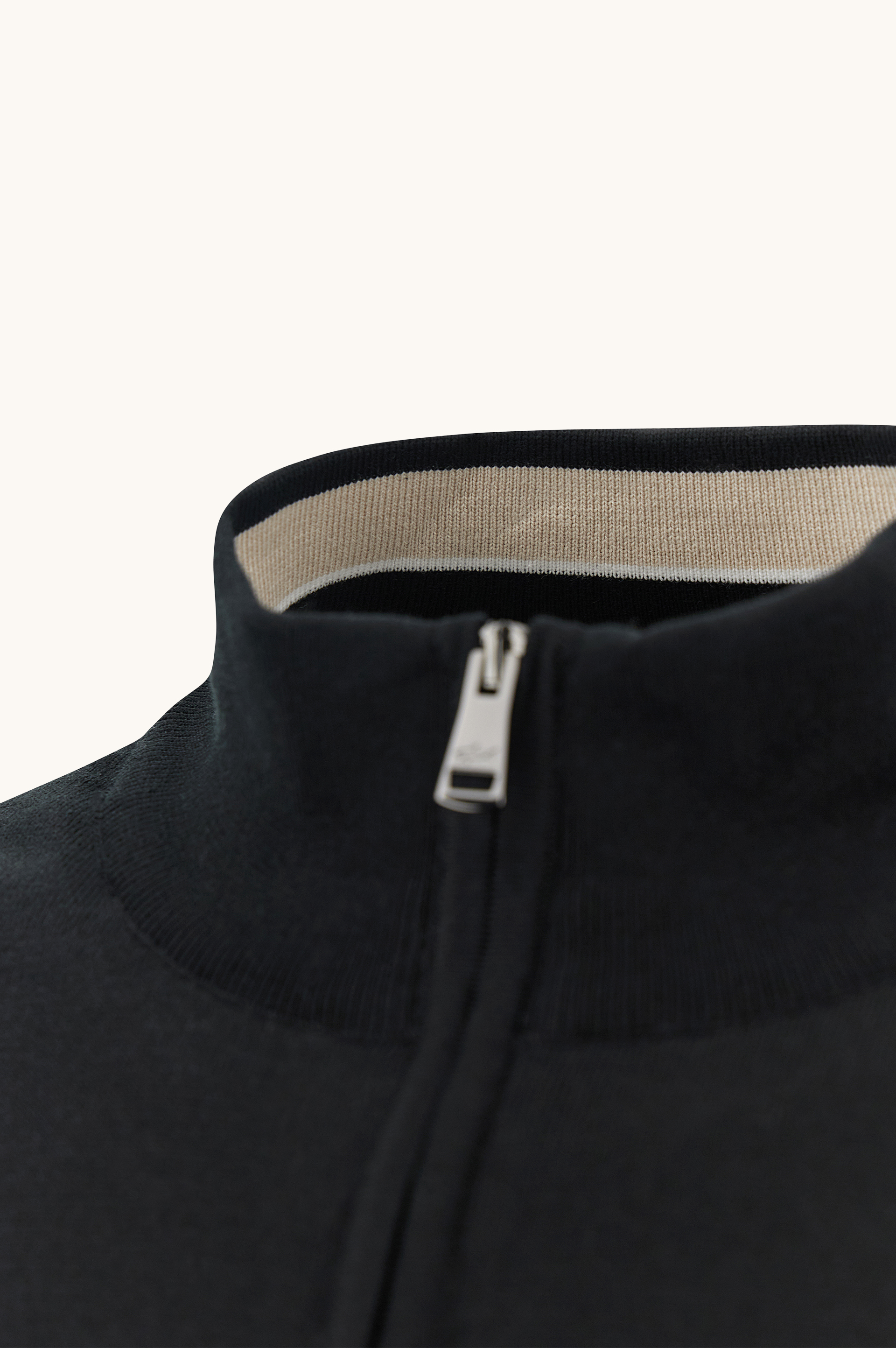 Jersey con media cremallera de algod&oacute;n Piuma image number 2