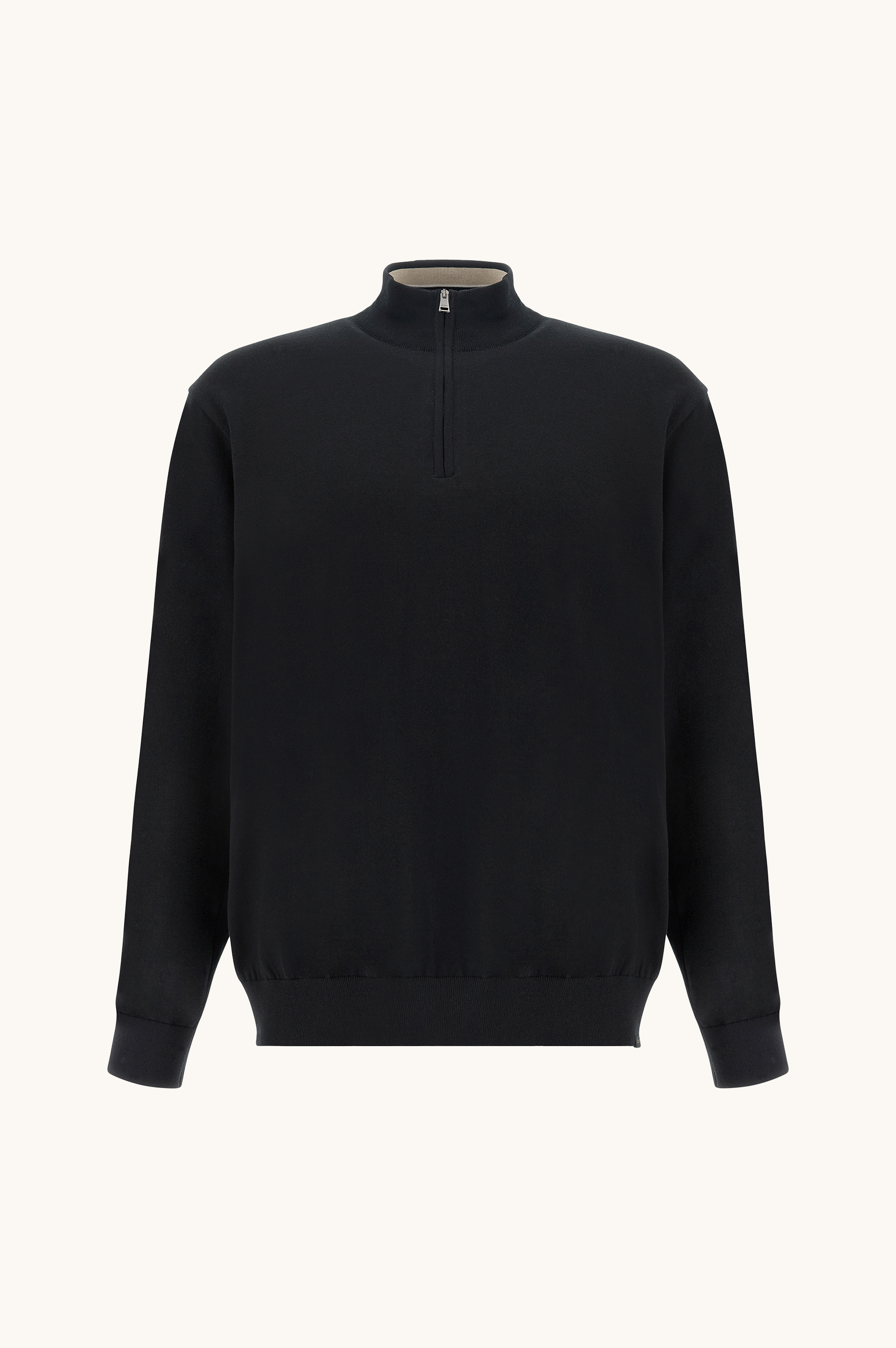 Jersey con media cremallera de algod&oacute;n Piuma image number 0