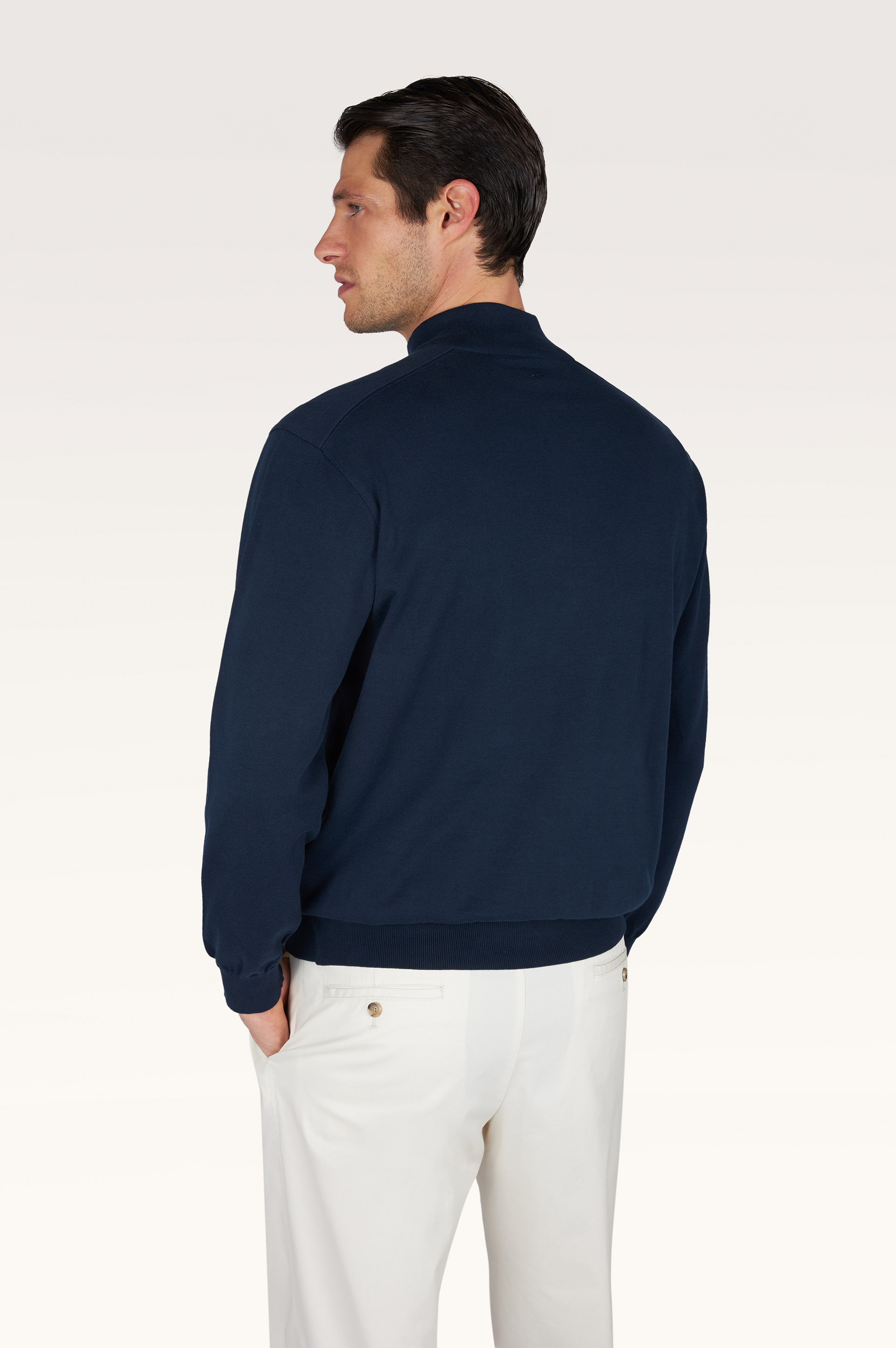 Pull demi‑zip en coton Piuma image number 3