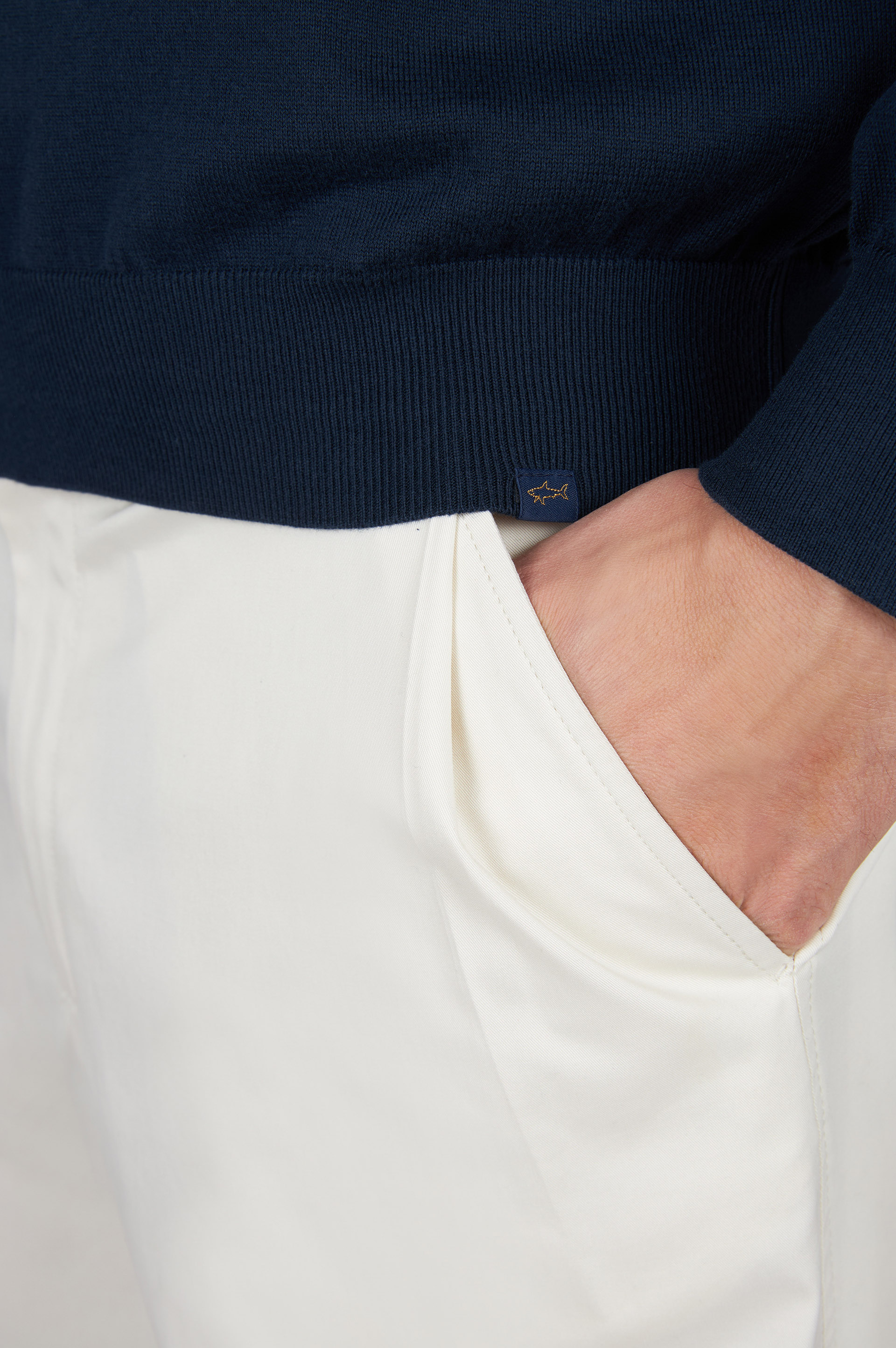 Pull demi‑zip en coton Piuma image number 5