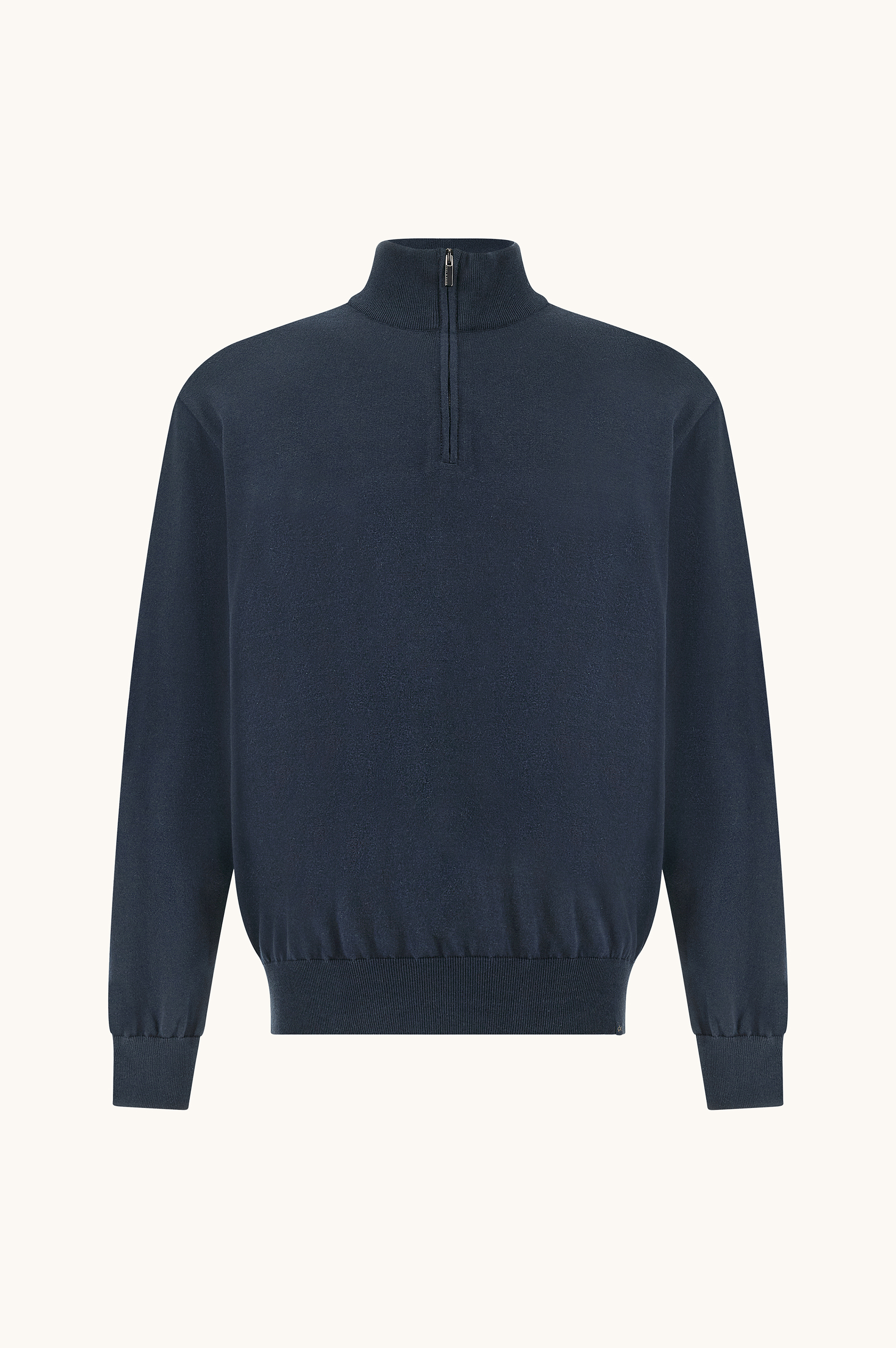 Pull demi‑zip en coton Piuma image number 1