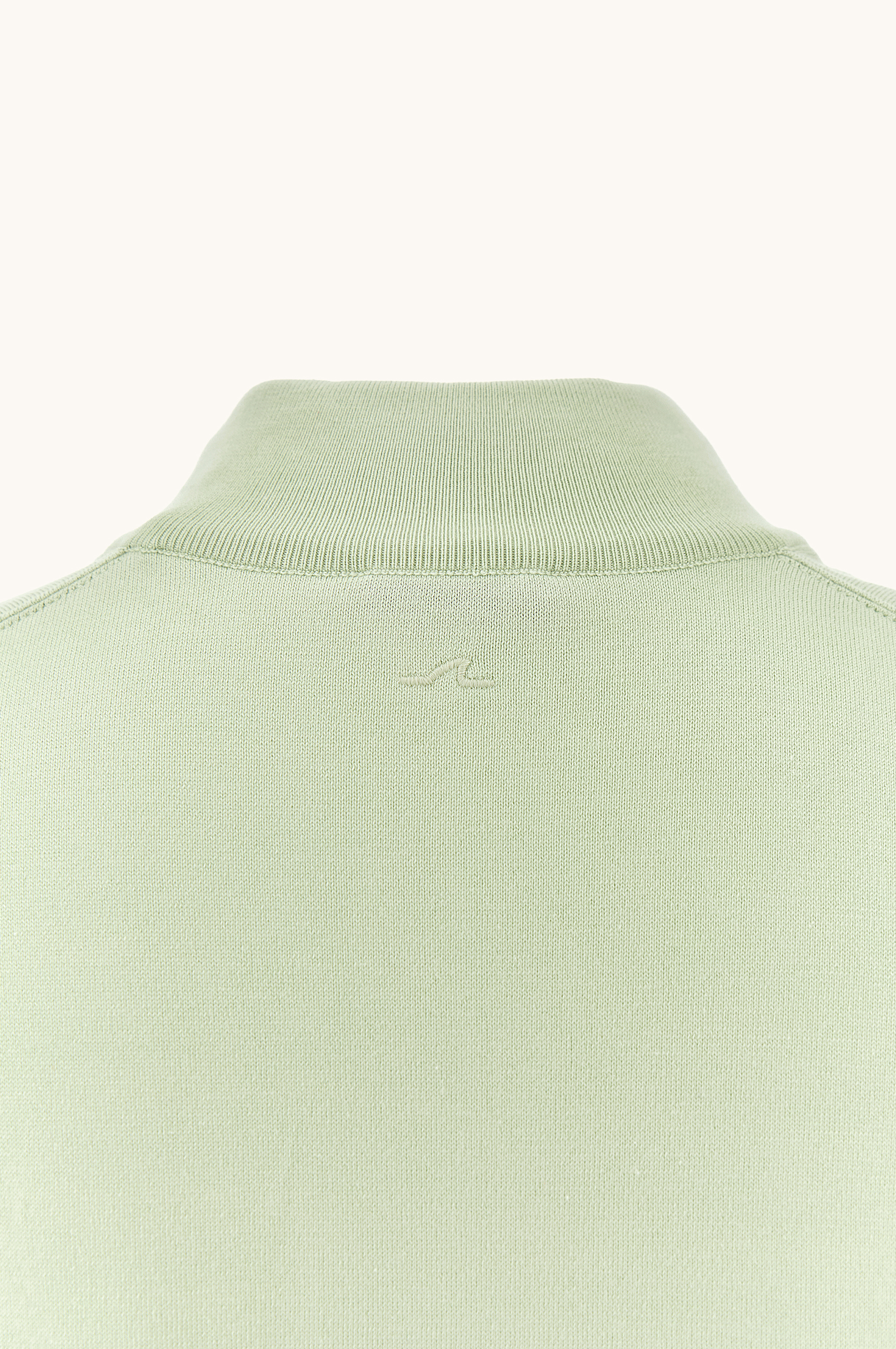 Piuma cotton half zip sweater image number 8