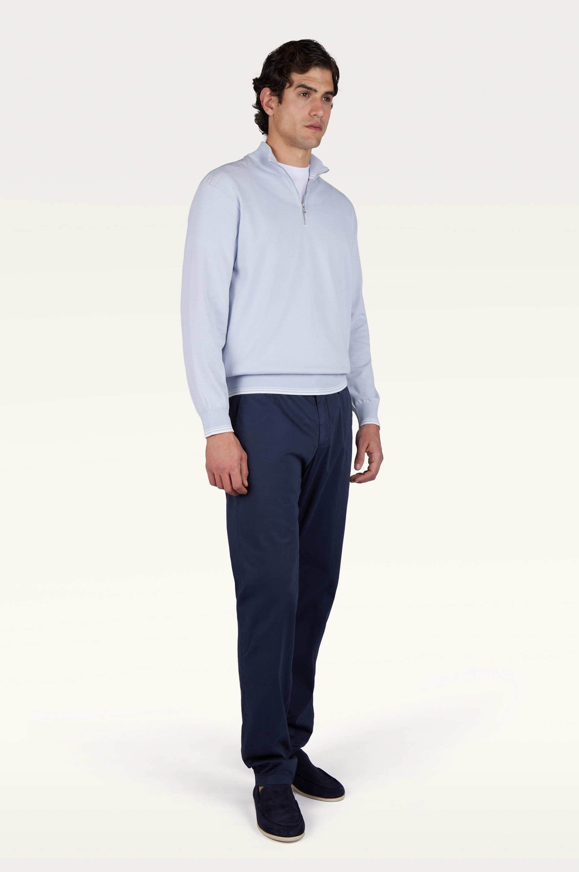 Pull demi‑zip en coton Piuma avec d&eacute;tails Typhoon&reg; image number 2