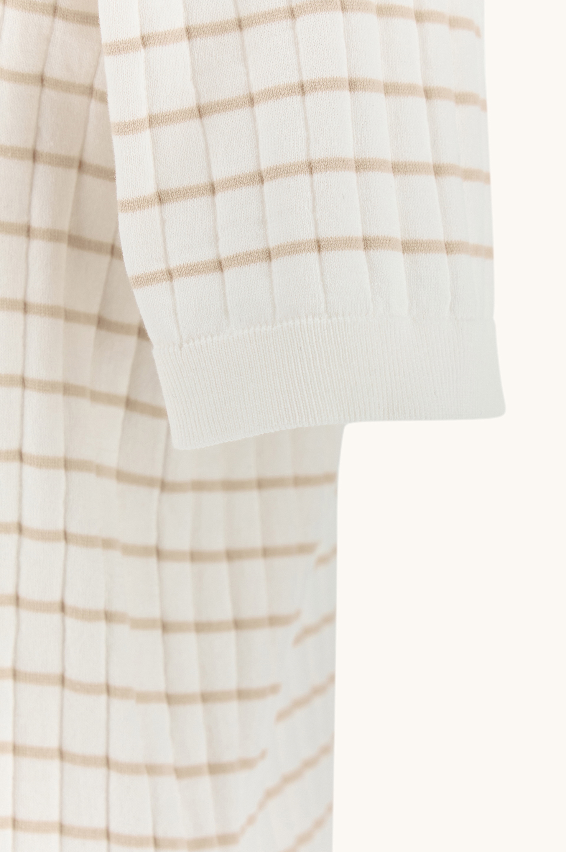 Piuma棉质POLO衫，带条纹图案 image number 6