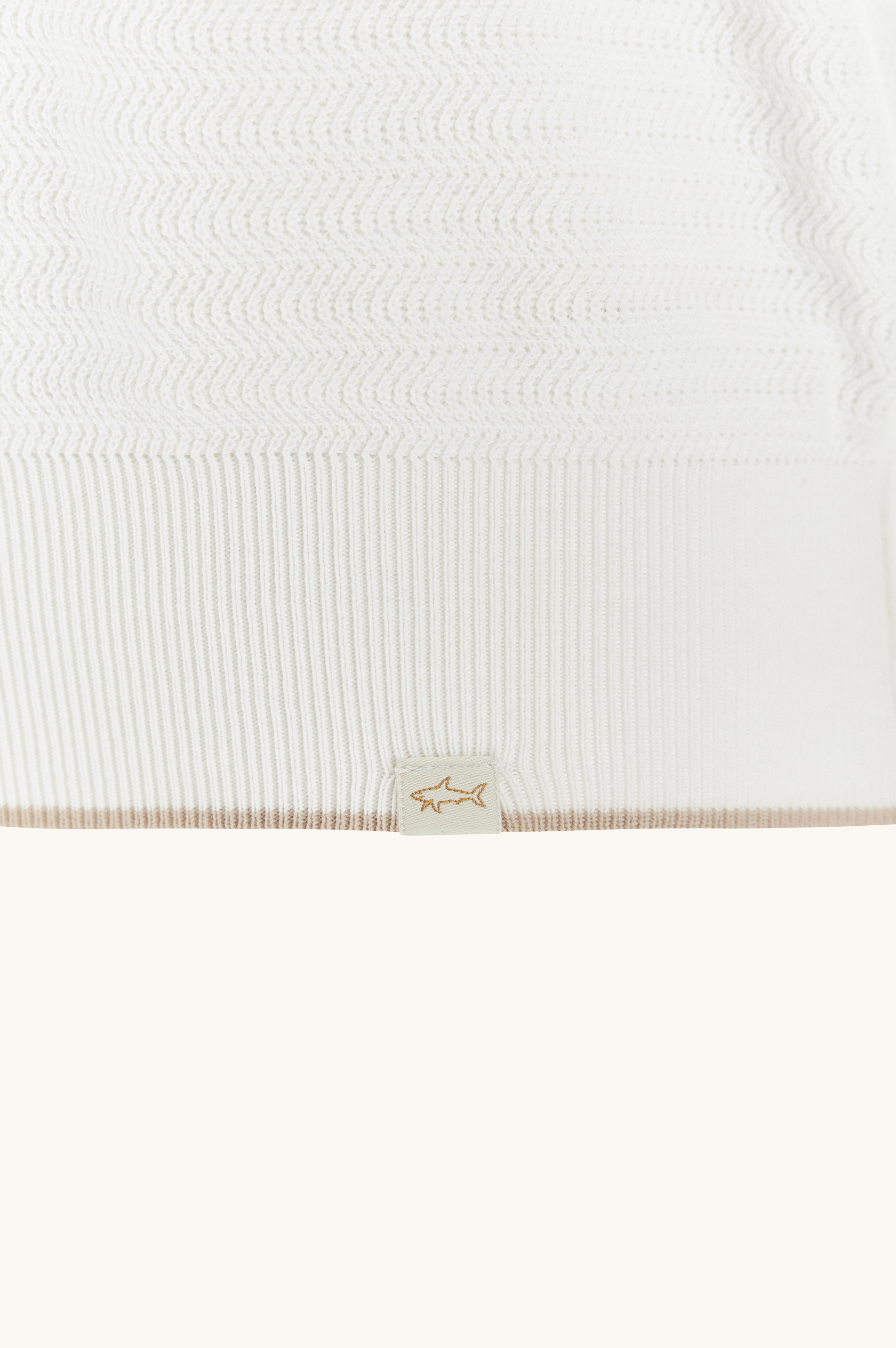 Open‑collar polo in Piuma cotton image number 2